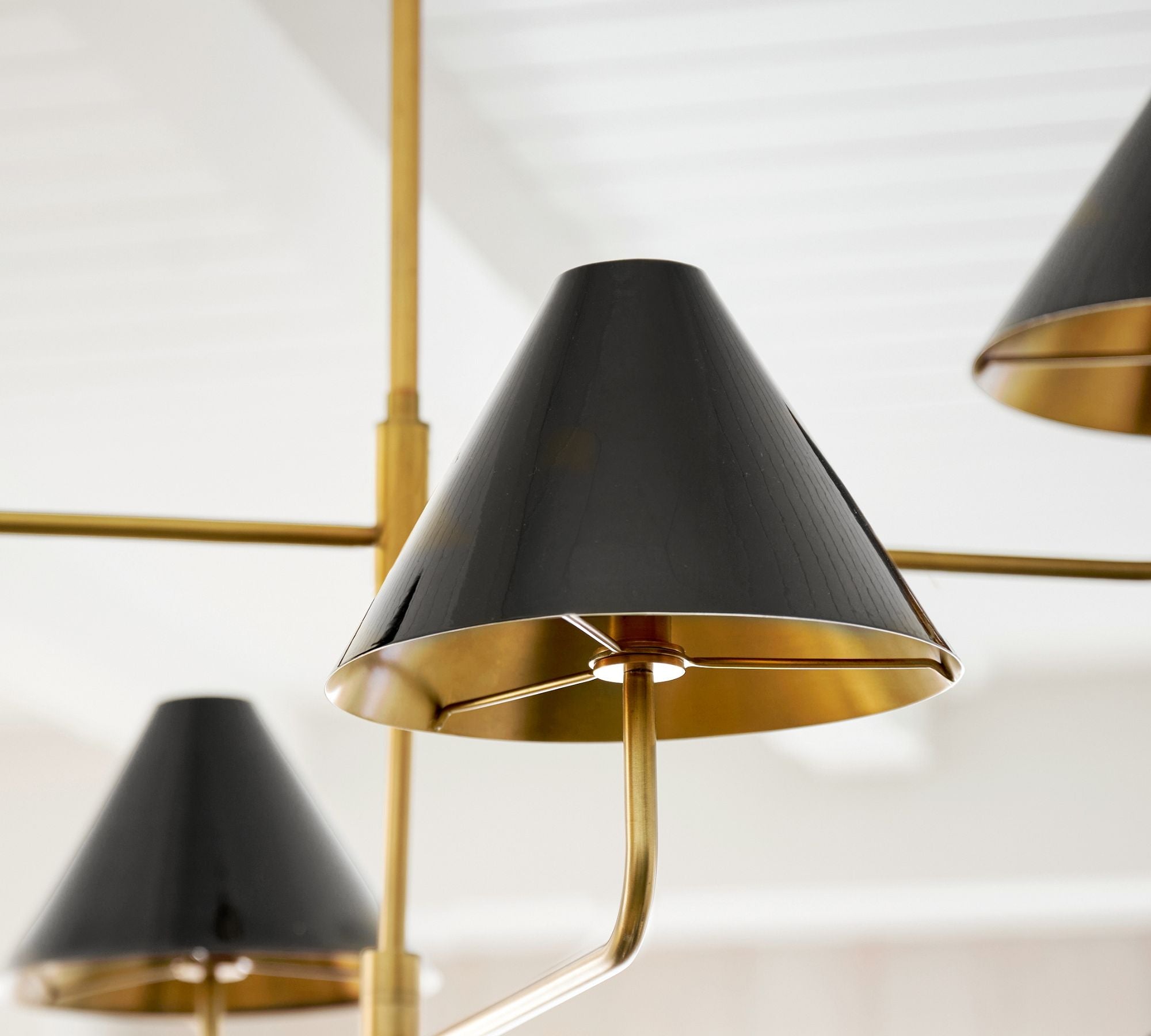 Zoruvyh Three Tier Vintage Industrial Fabric Metal Chandelier - Lamp Copper