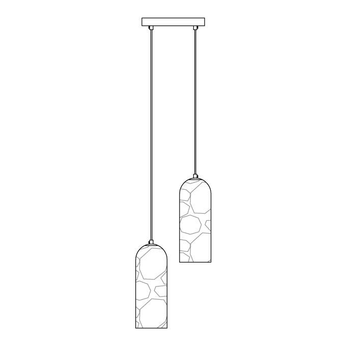 Zashayra Cylindrical Alabaster Pendant Light - Letslighting