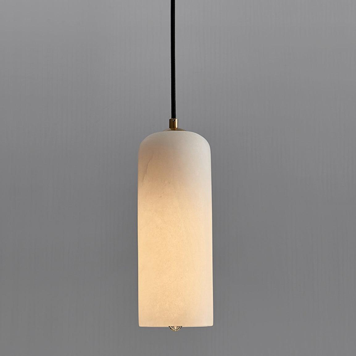 Zashayra Cylindrical Alabaster Pendant Light - Letslighting