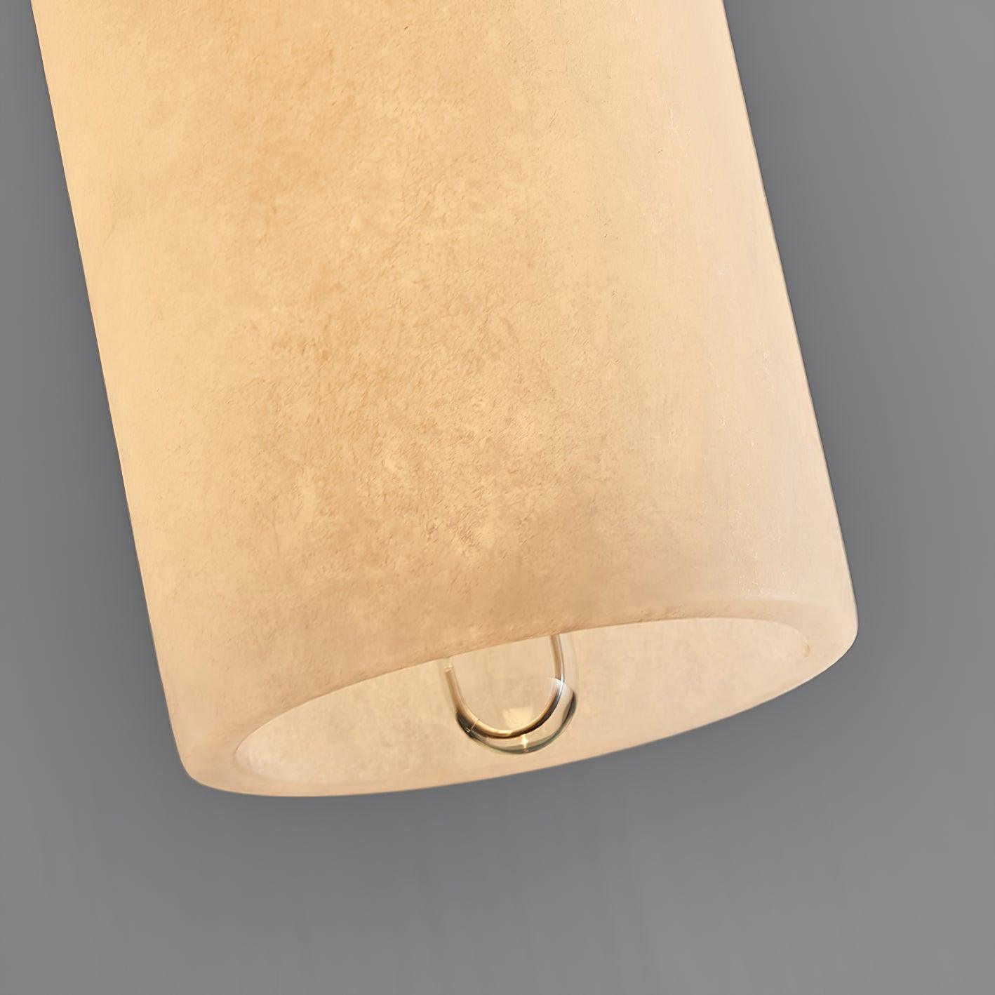 Zashayra Cylindrical Alabaster Pendant Light - Letslighting