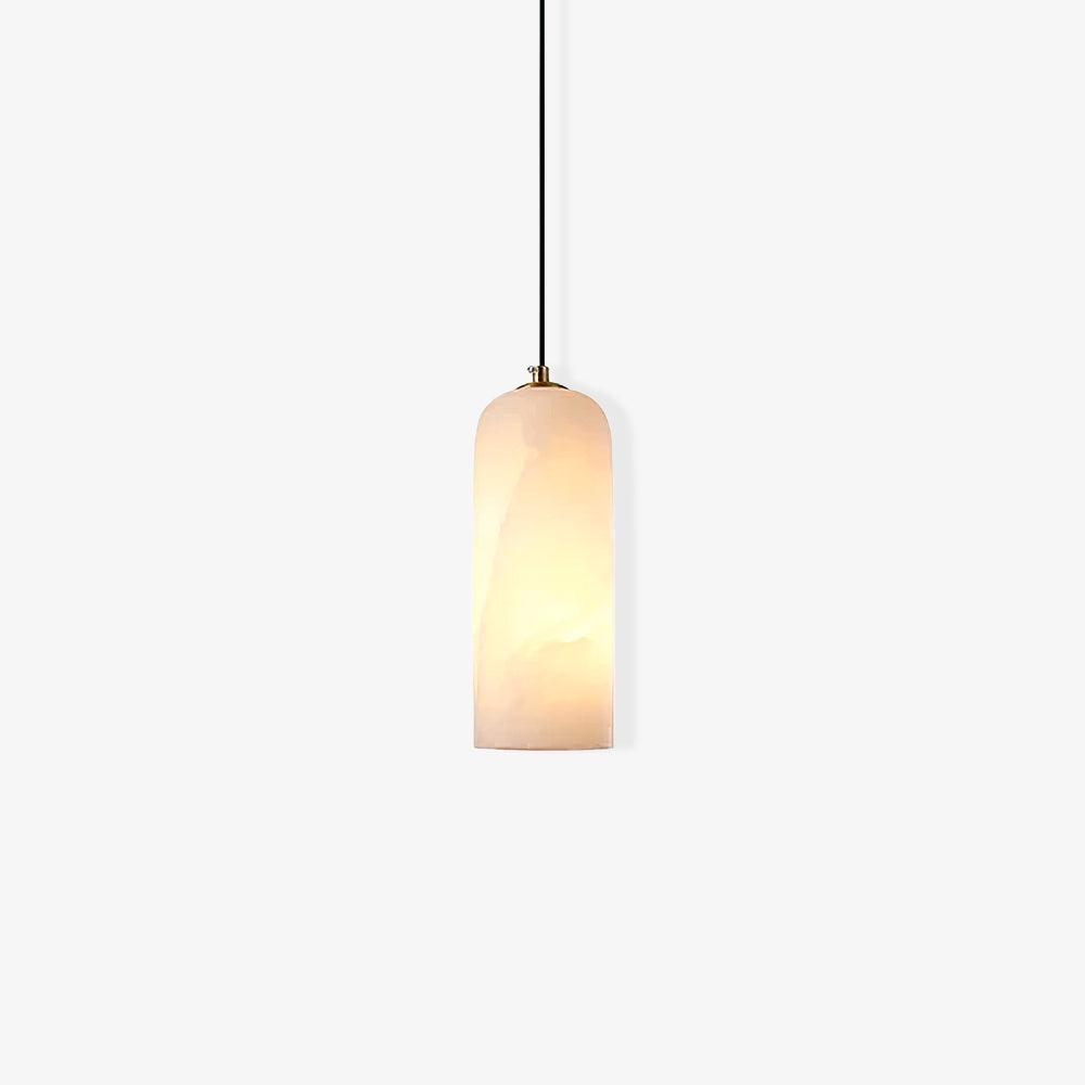 Zashayra Cylindrical Alabaster Pendant Light - Letslighting