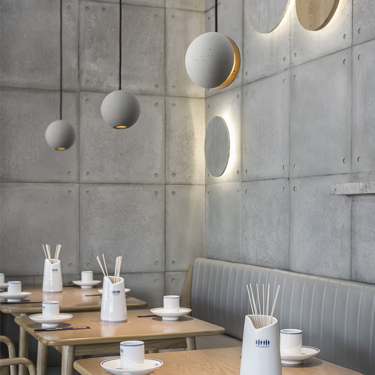 Moon Concrete Pendant Lamp - Letslighting
