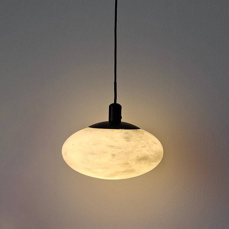 Cuthean Modern Minimalist Brass Alabaster Pendant Lamp - Lamp Copper