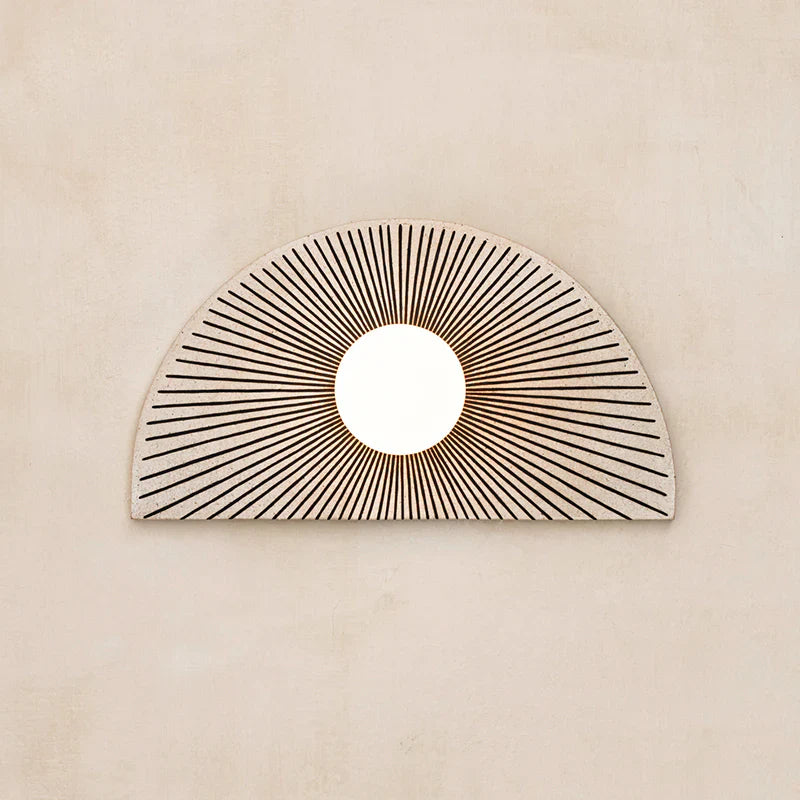 Skyler Geometric Resin Glass Wall Lamp