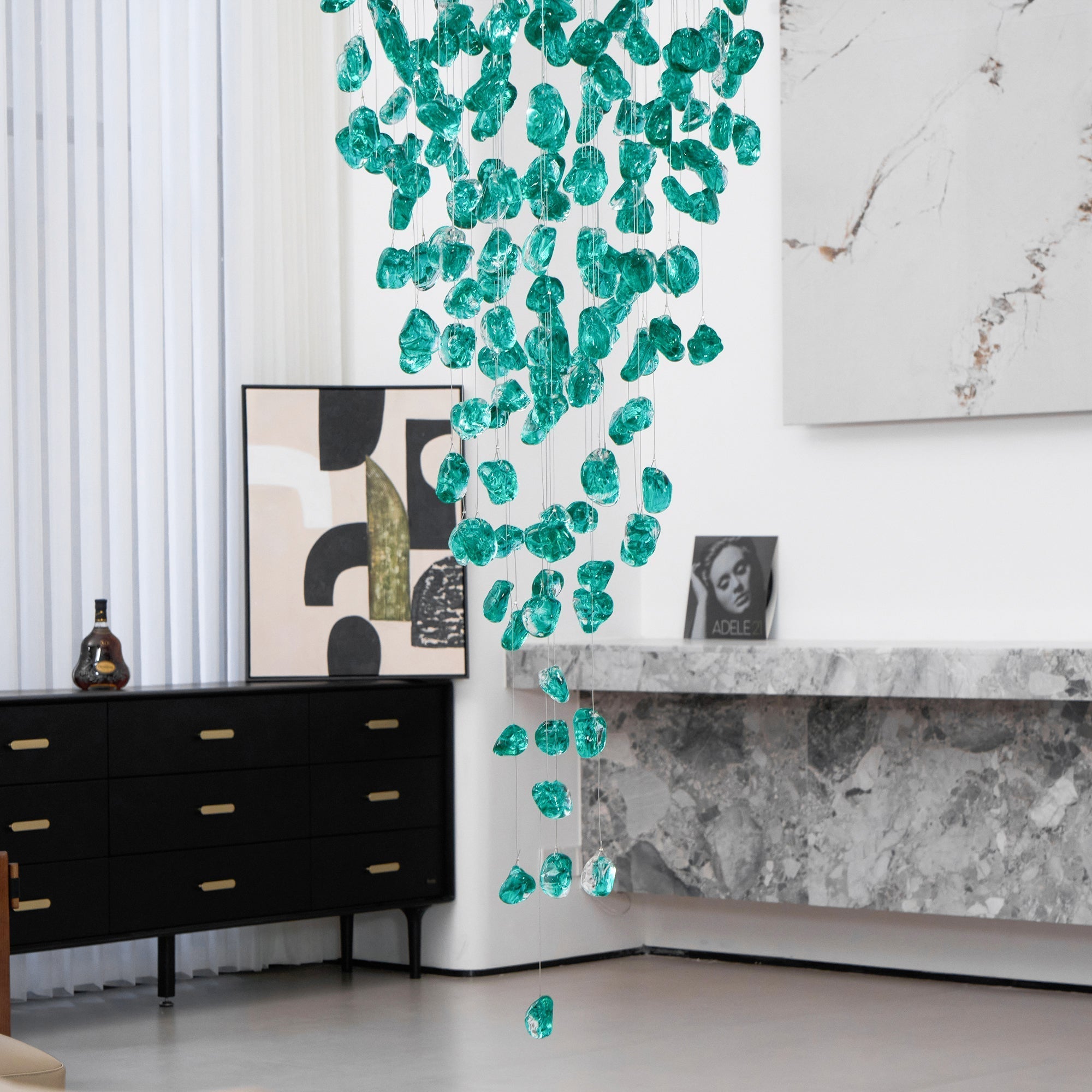 Veshaa Postmodern Luxury Stone Crystal Chandelier - Letslighting