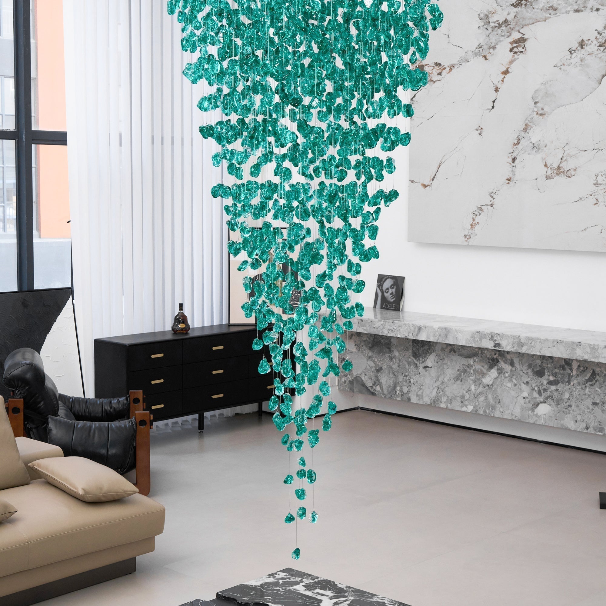 Veshaa Postmodern Luxury Stone Crystal Chandelier - Letslighting