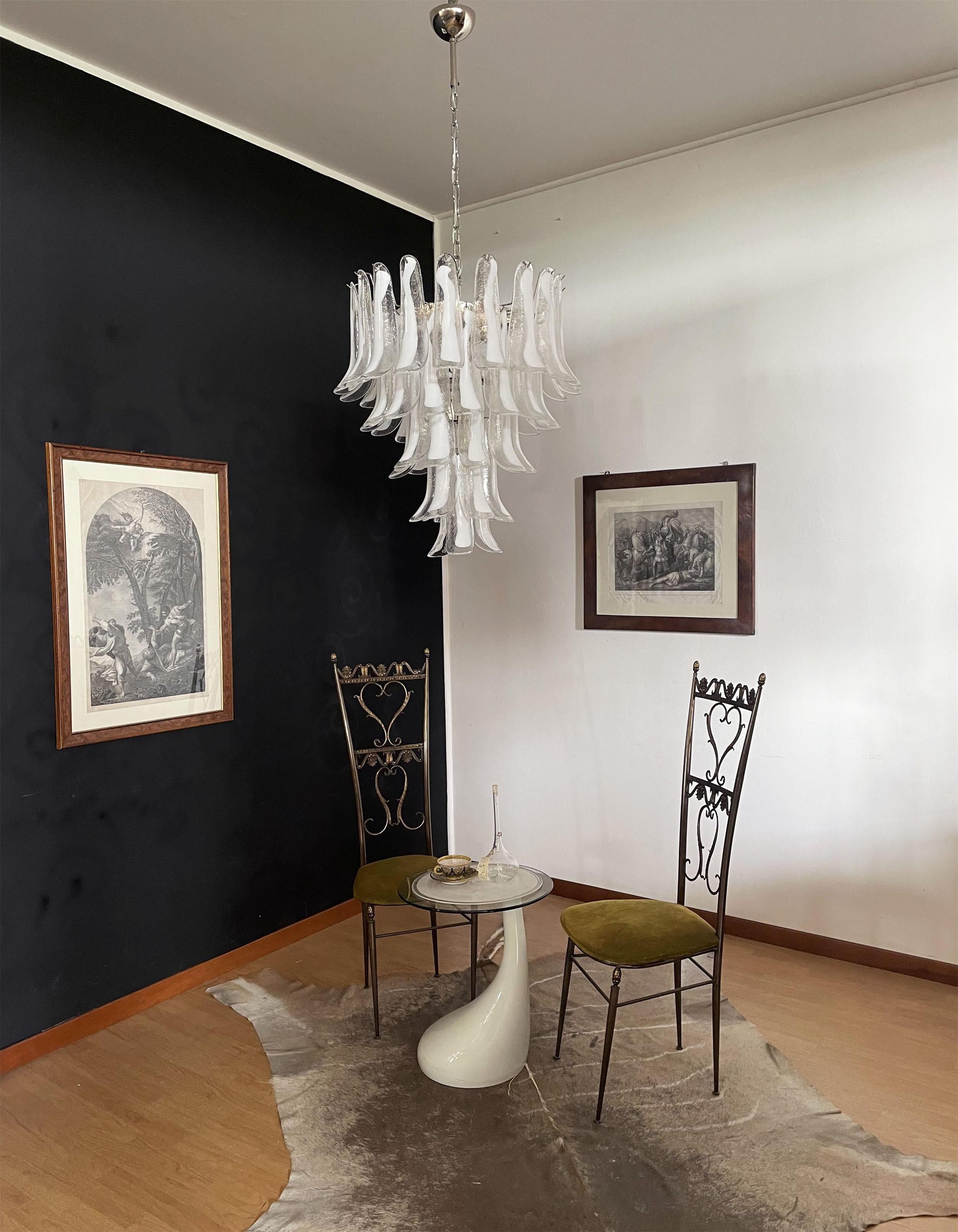 Alsorisra Postmodern Luxury Petal Glass Chandelier - Lamp Copper