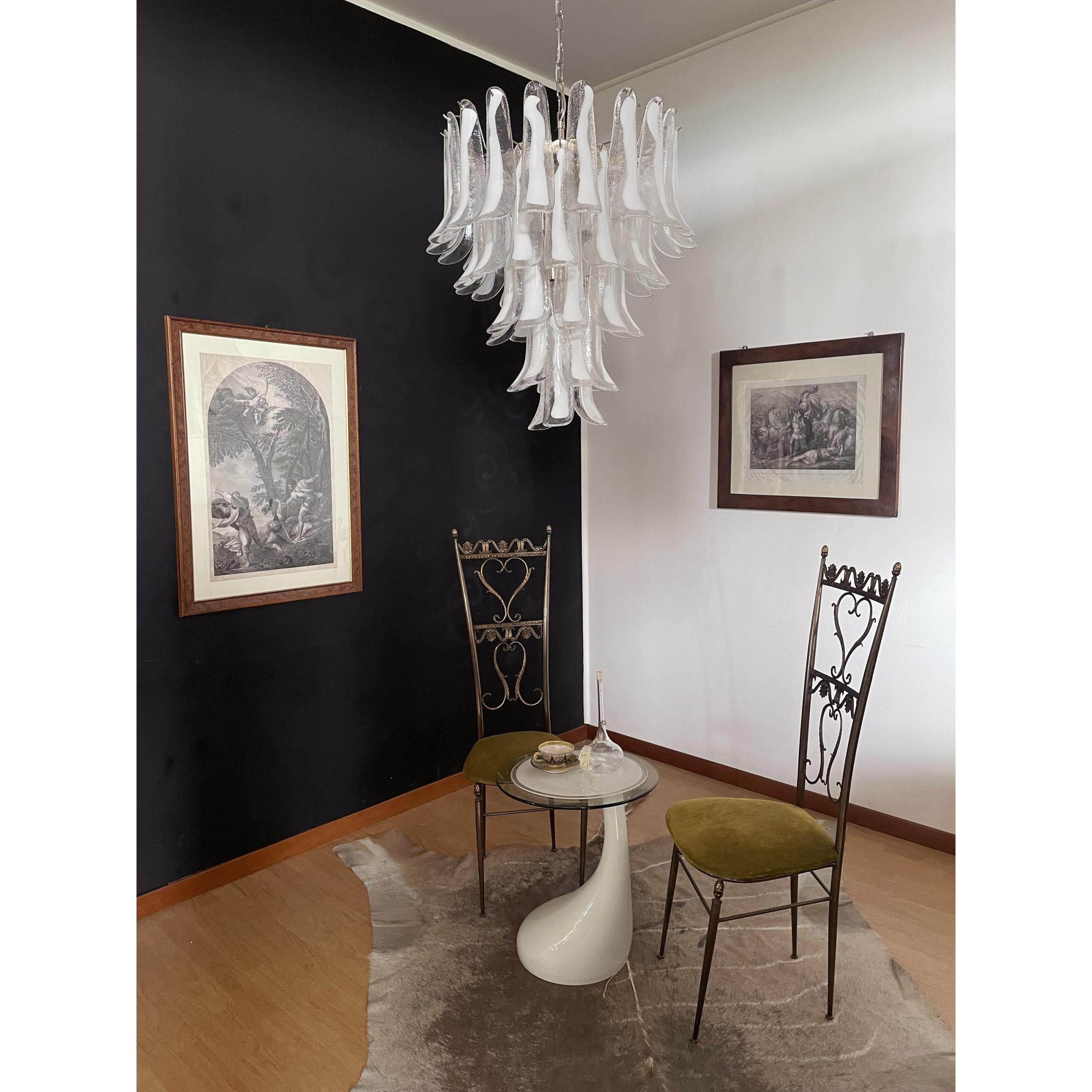 Alsorisra Postmodern Luxury Petal Glass Chandelier - Lamp Copper
