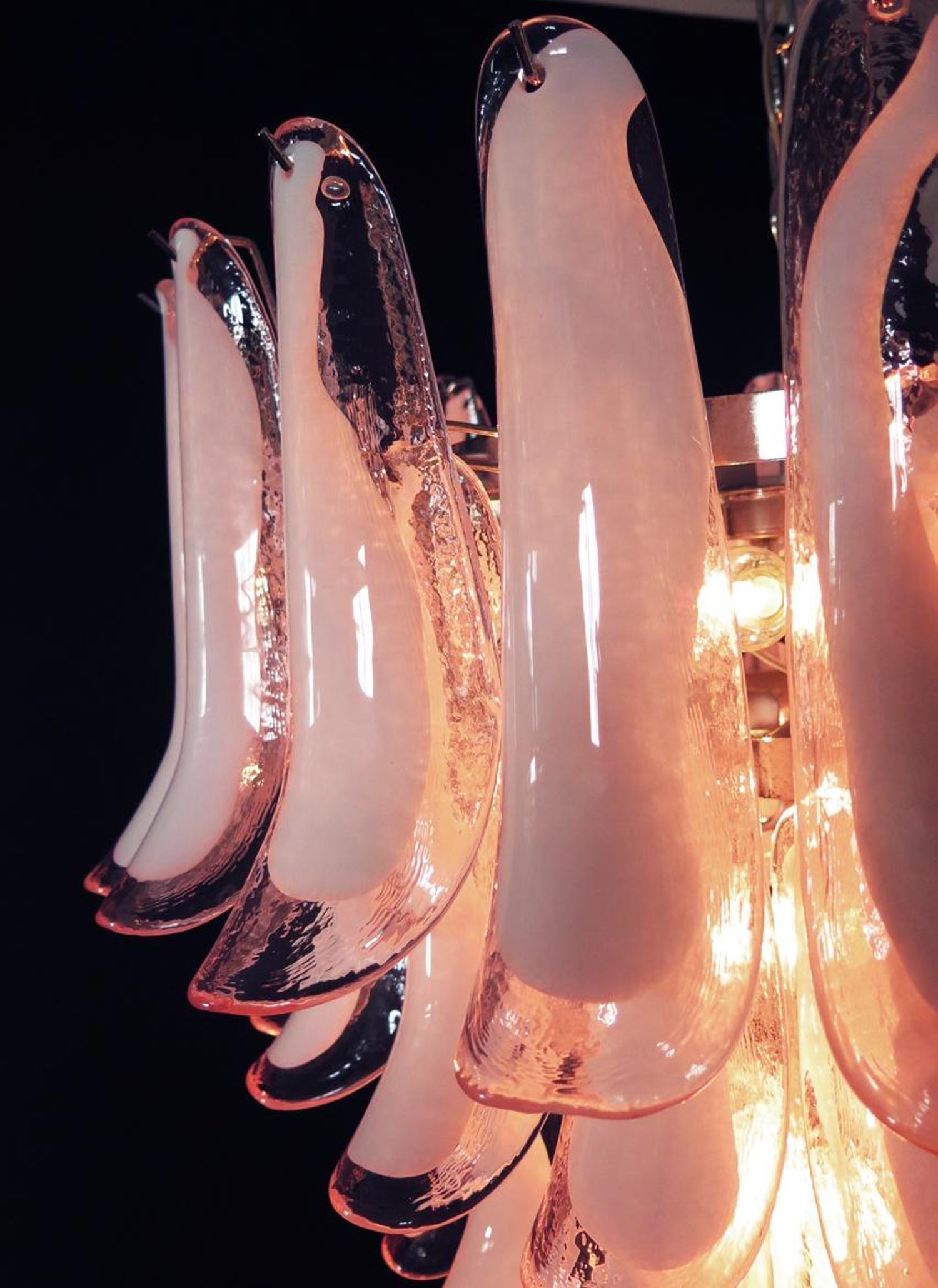 Alsorisra Postmodern Luxury Petal Glass Chandelier - Lamp Copper