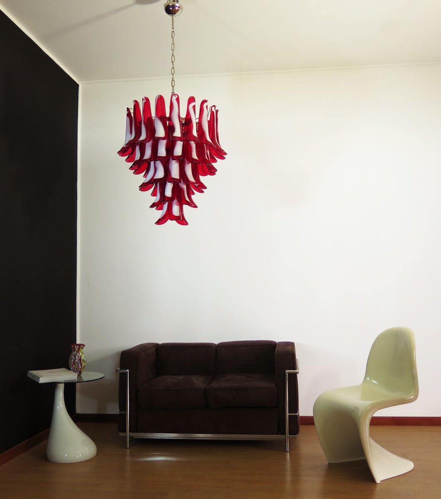 Alsorisra Postmodern Luxury Petal Glass Chandelier - Lamp Copper
