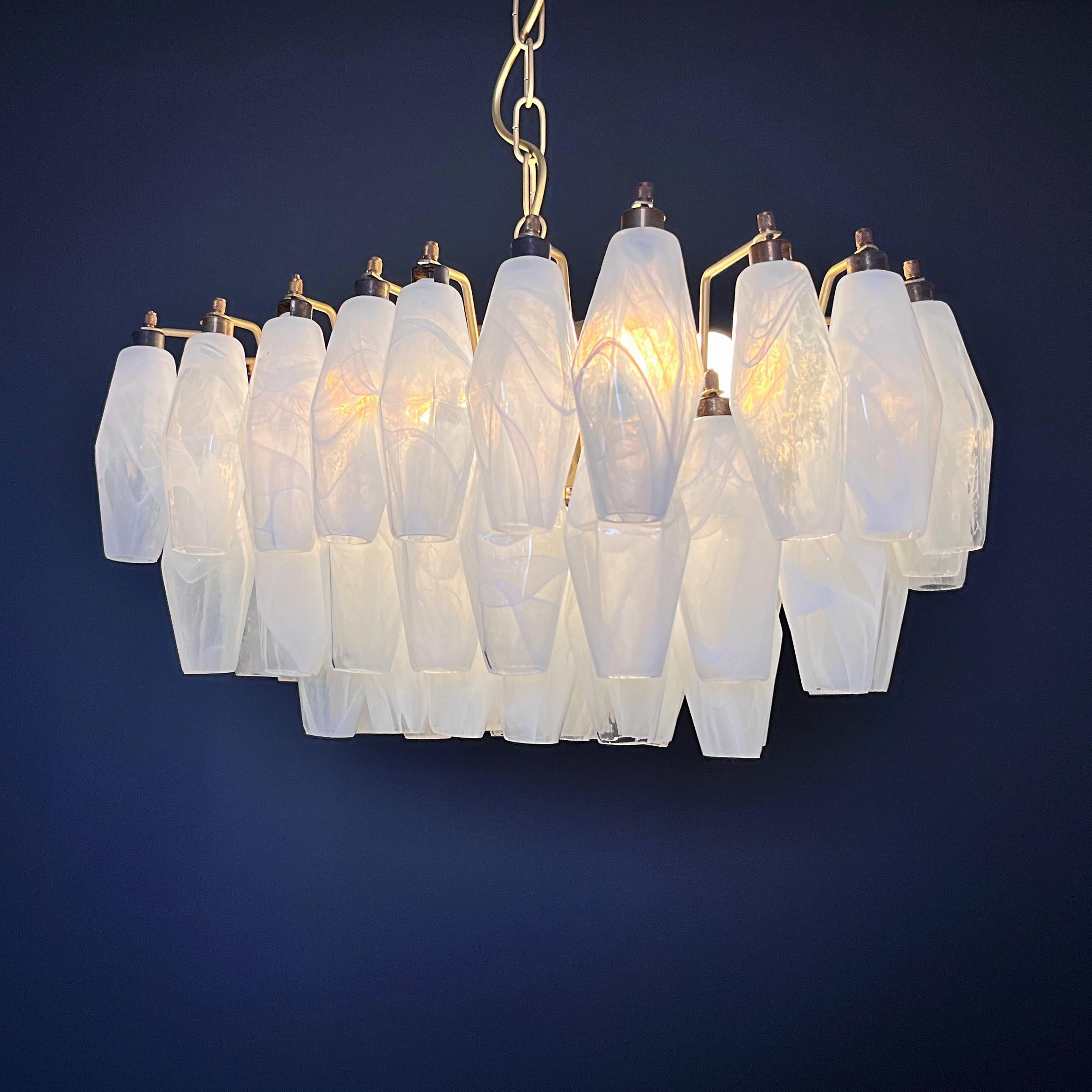 Ardoriel Postmodern Luxury Poliedri Alabaster Chandelier - Lamp Copper