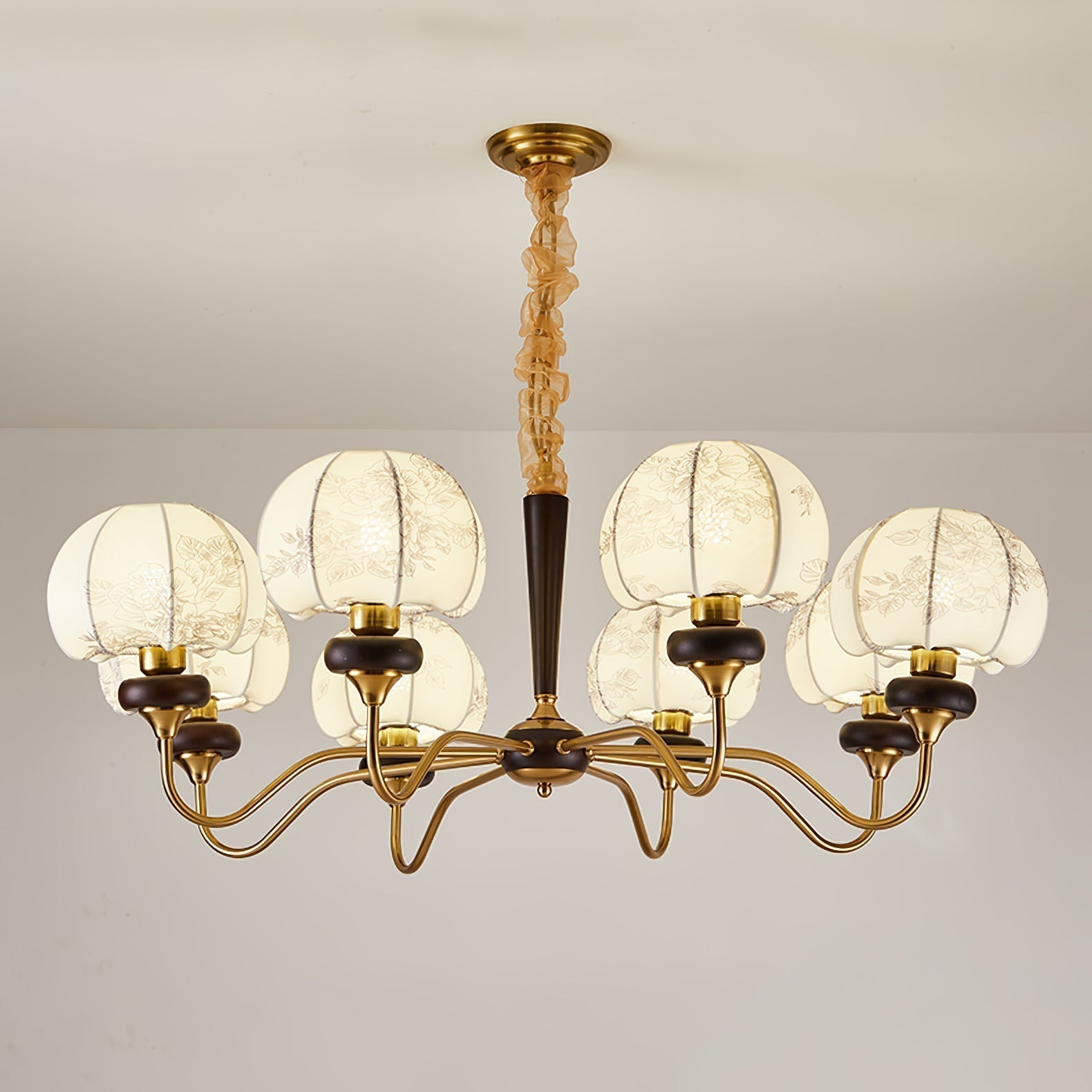 Orchid Vintage Fabric Chandelier - Letslighting