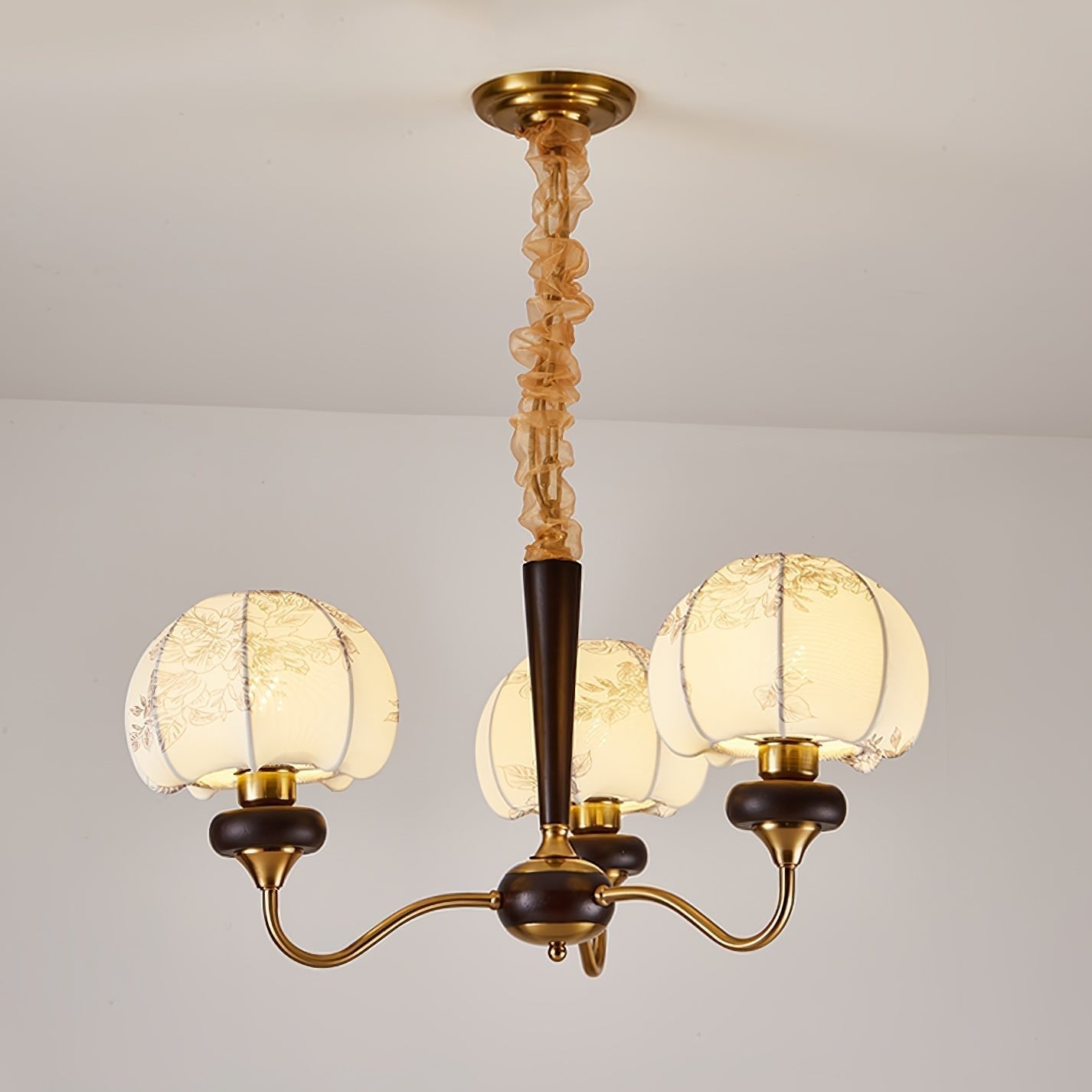 Orchid Vintage Fabric Chandelier - Letslighting