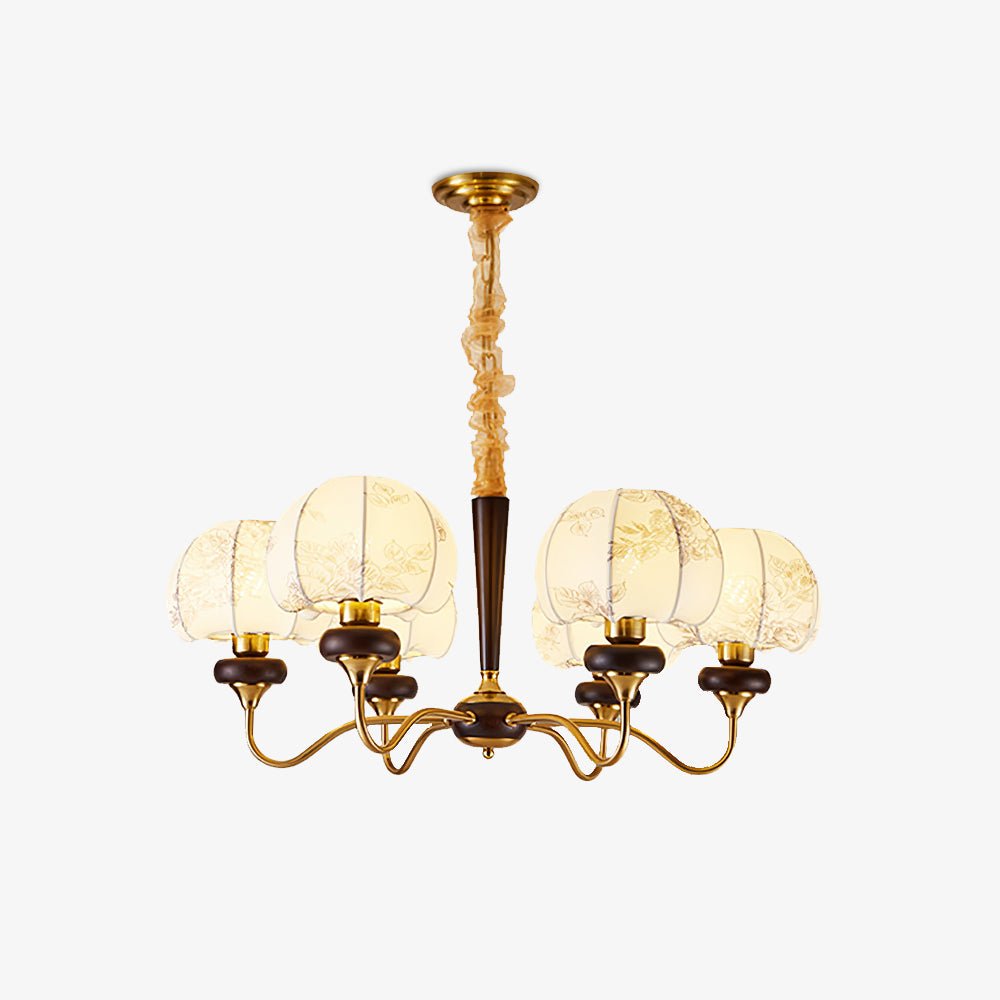 Orchid Vintage Fabric Chandelier - Letslighting
