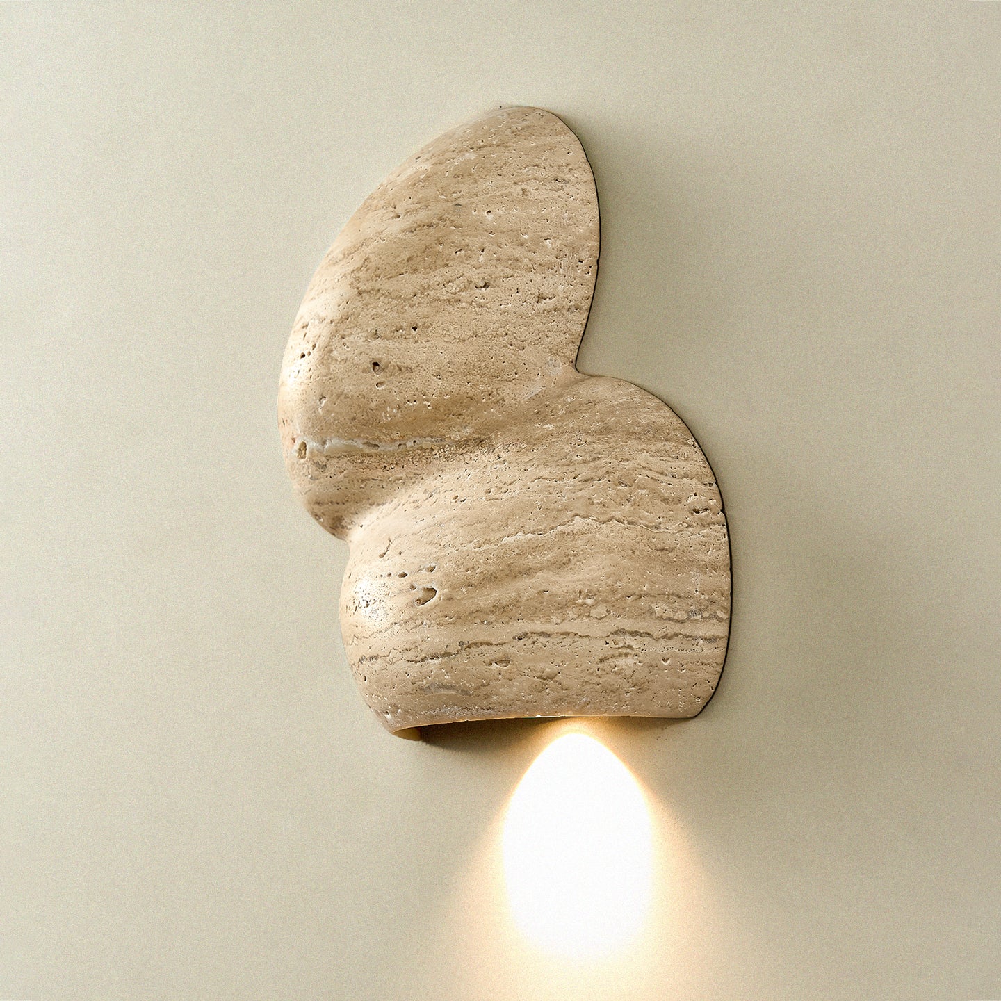 Zeloror Individual Creativity Travertine Wall Lamp - Lamp Copper