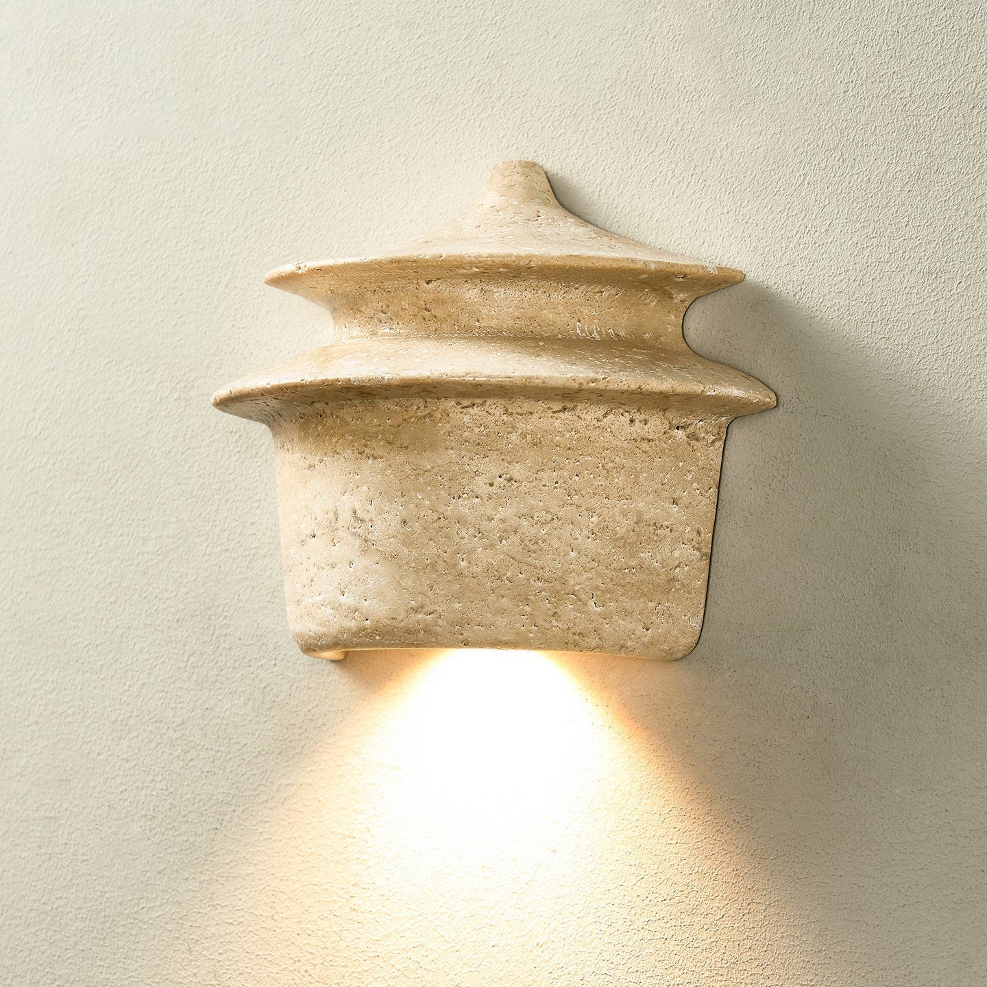 Zeloror Individual Creativity Travertine Wall Lamp - Lamp Copper