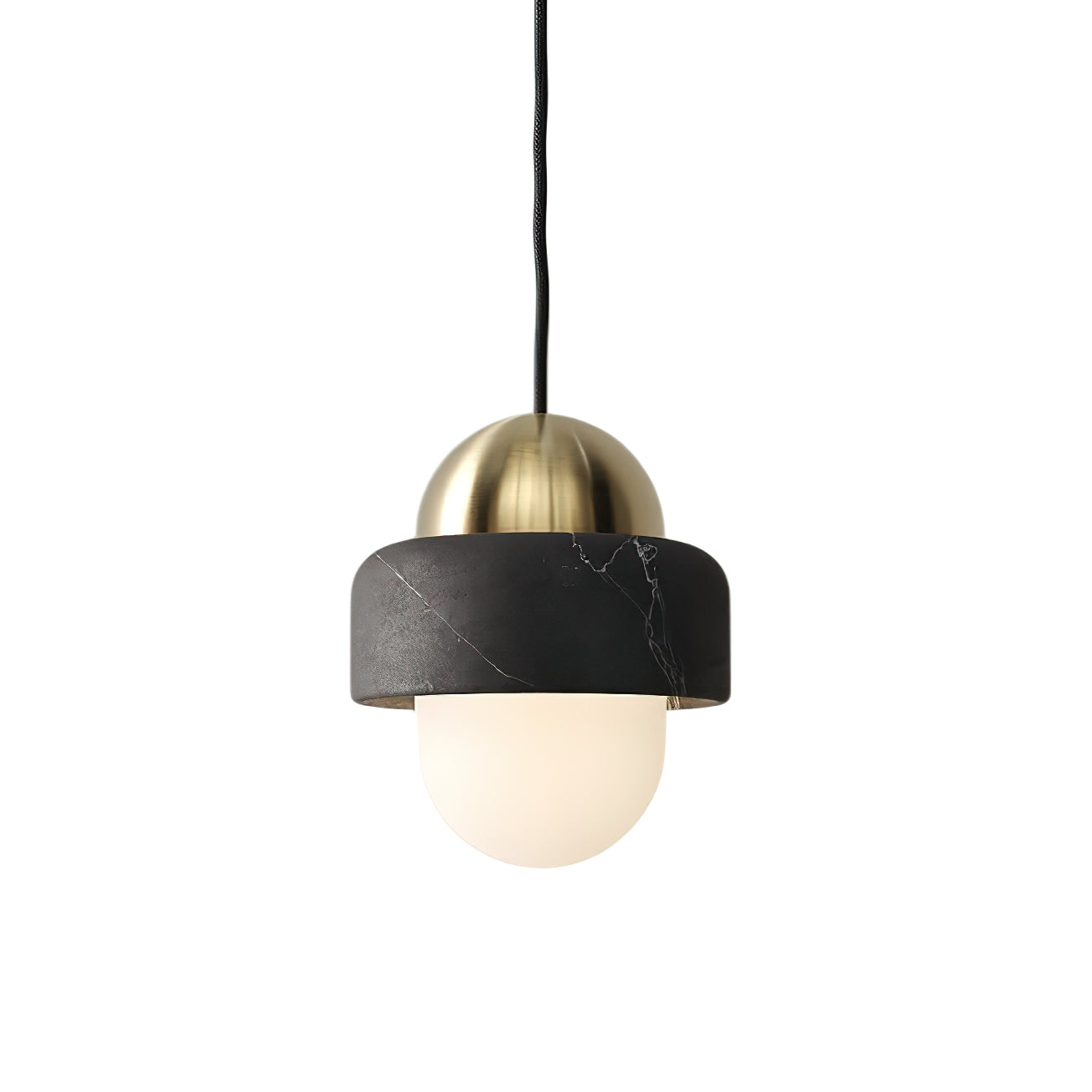 Elliren Modern Minimalist Marble Glass Pendant Lamp - Lamp Copper