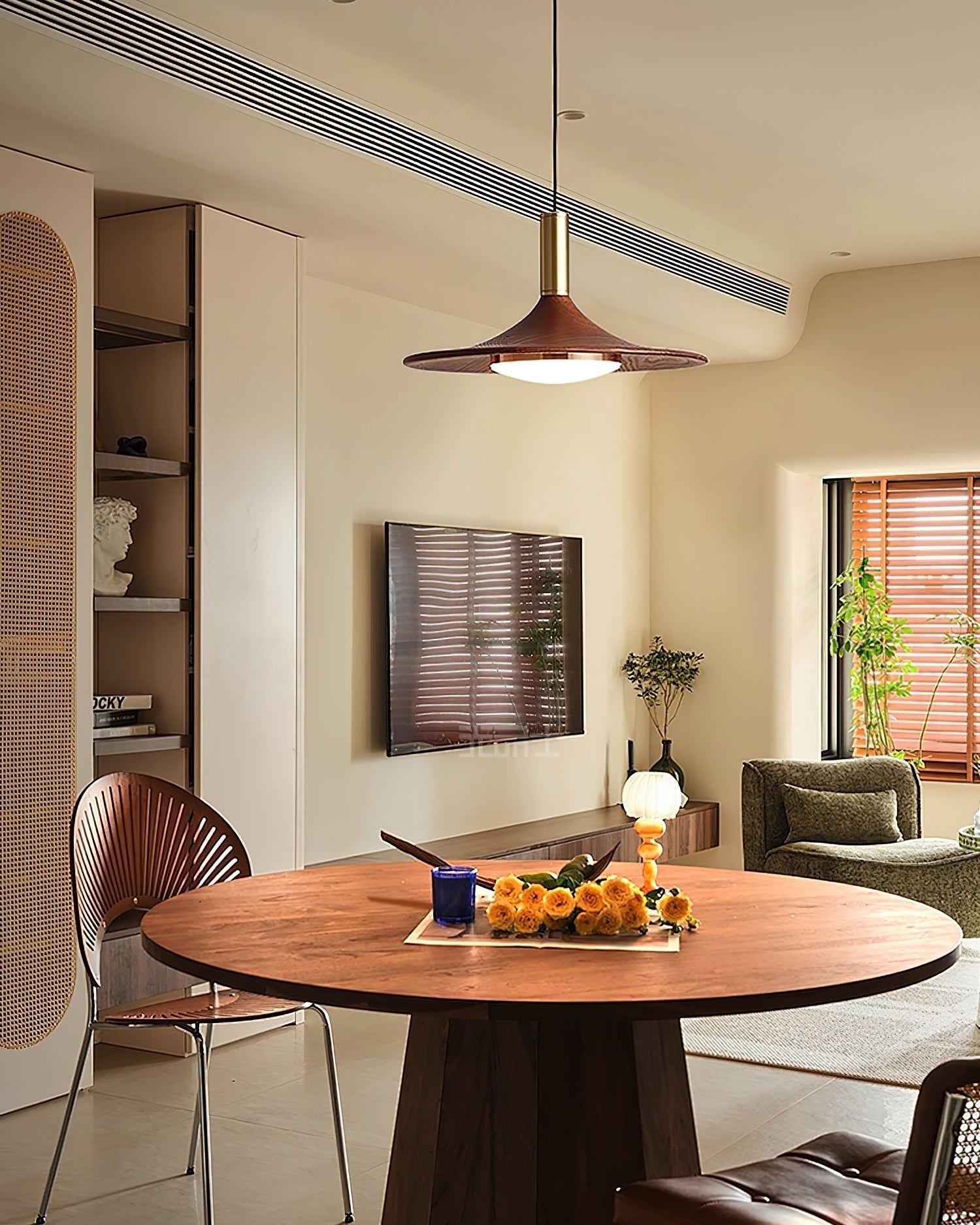 Pendant Light Hat Shape Midcentury - Letslighting