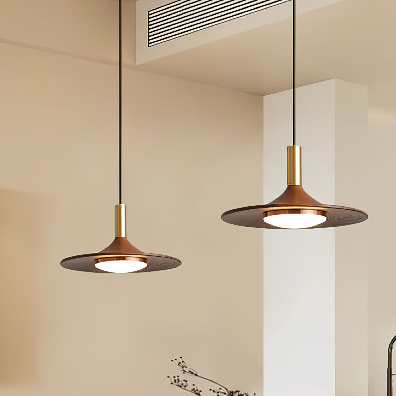 Pendant Light Hat Shape Midcentury - Letslighting