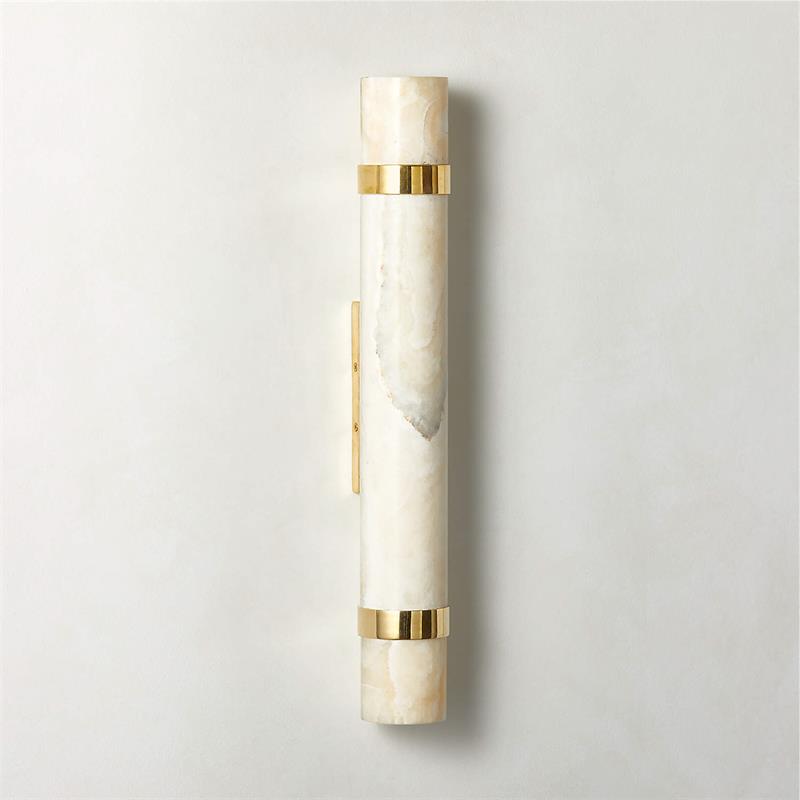 Zavaran Modern Minimalist Metal Onyx Wall Lamp - Lamp Copper