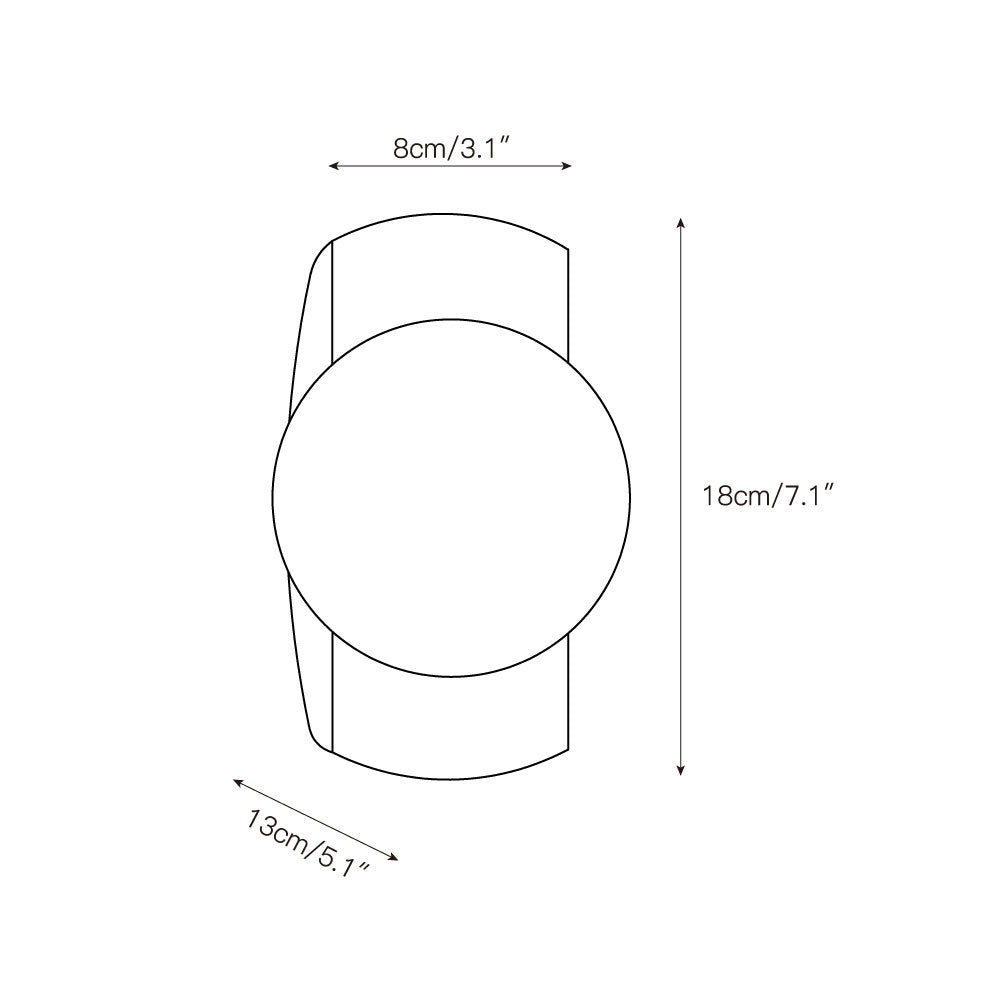 Umaris Modern Minimalist Travertine Glass Wall Lamp - Lamp Copper