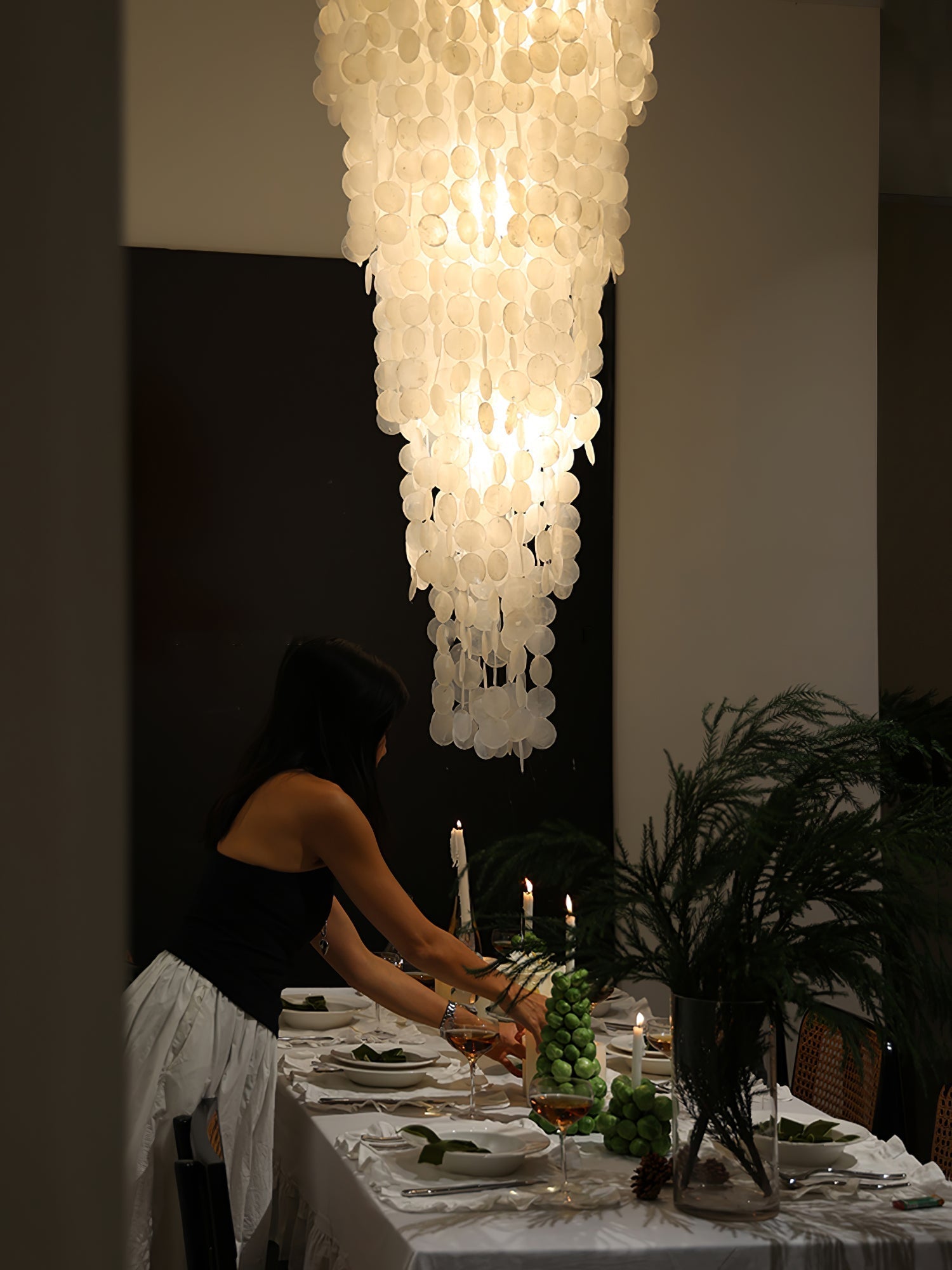 Eloryra Cascading Glass Chandelier - Letslighting