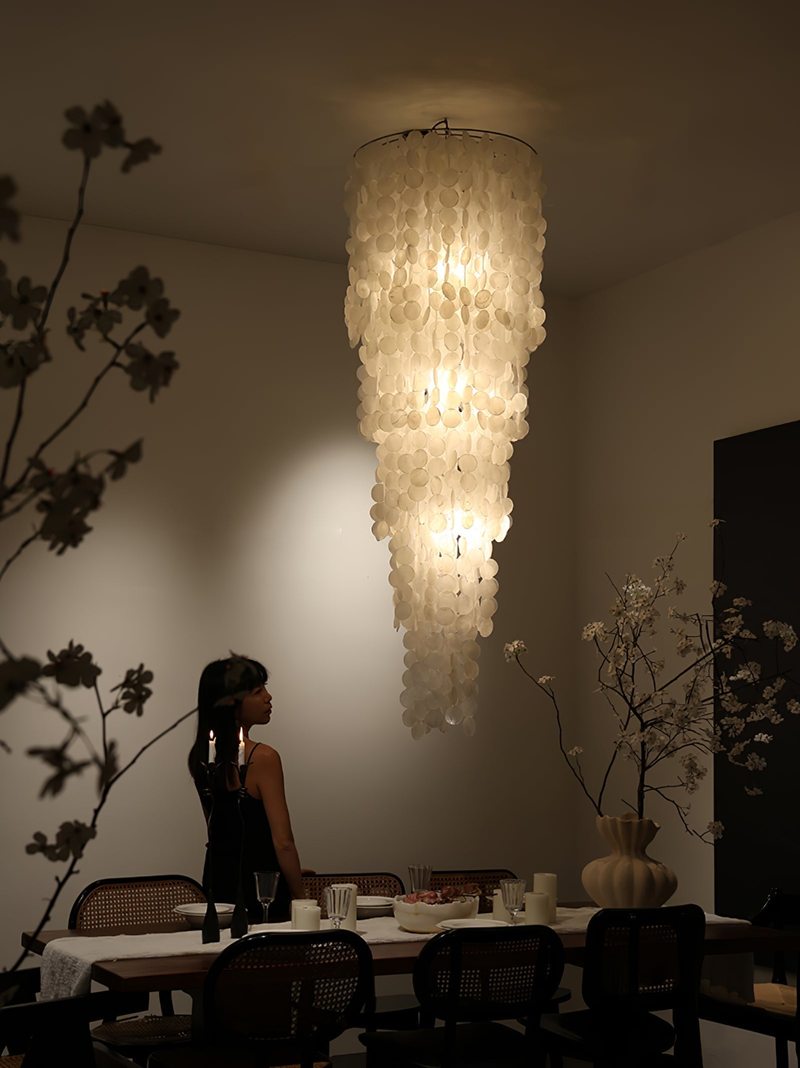 Eloryra Cascading Glass Chandelier - Letslighting