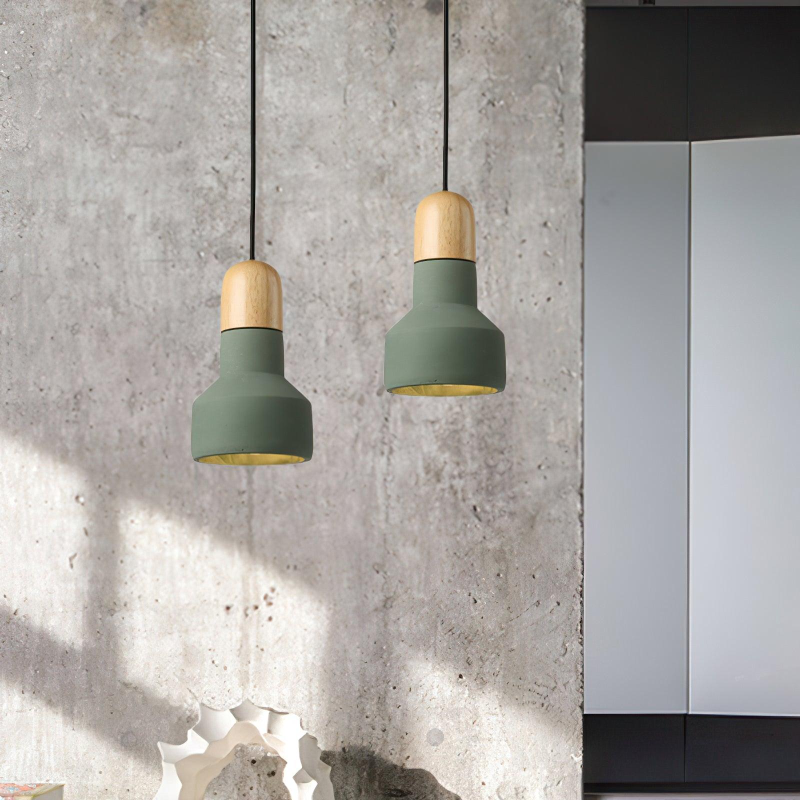 Trio Rustic Wood Pendant Light - Letslighting