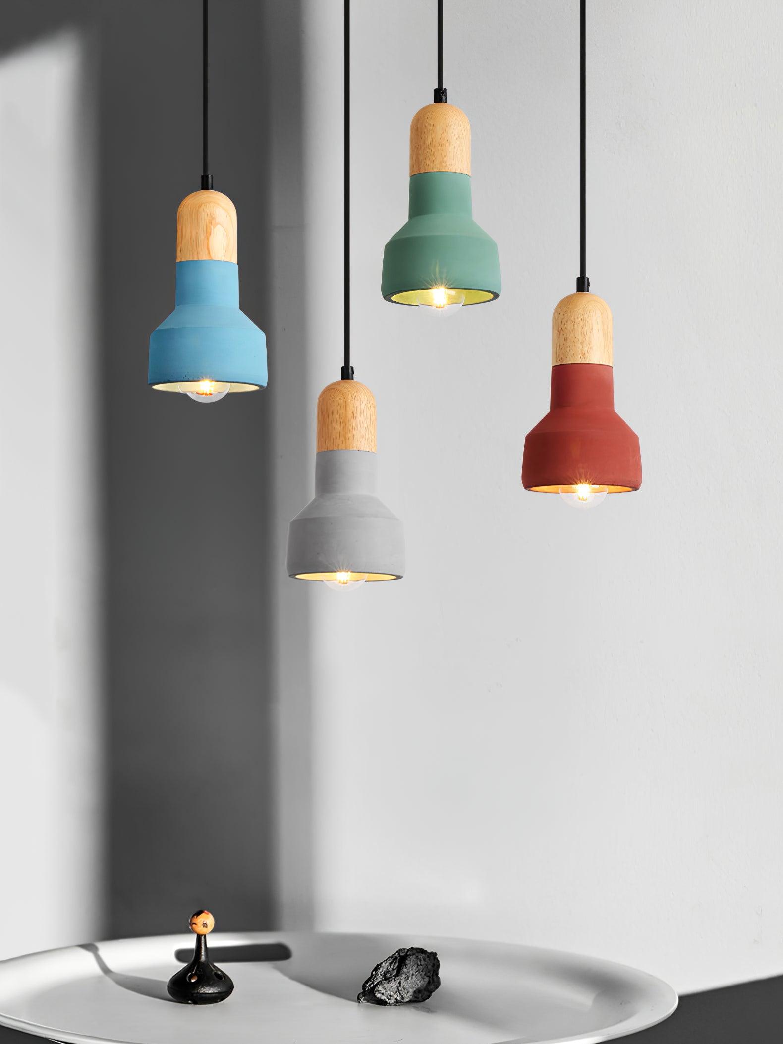 Trio Rustic Wood Pendant Light - Letslighting