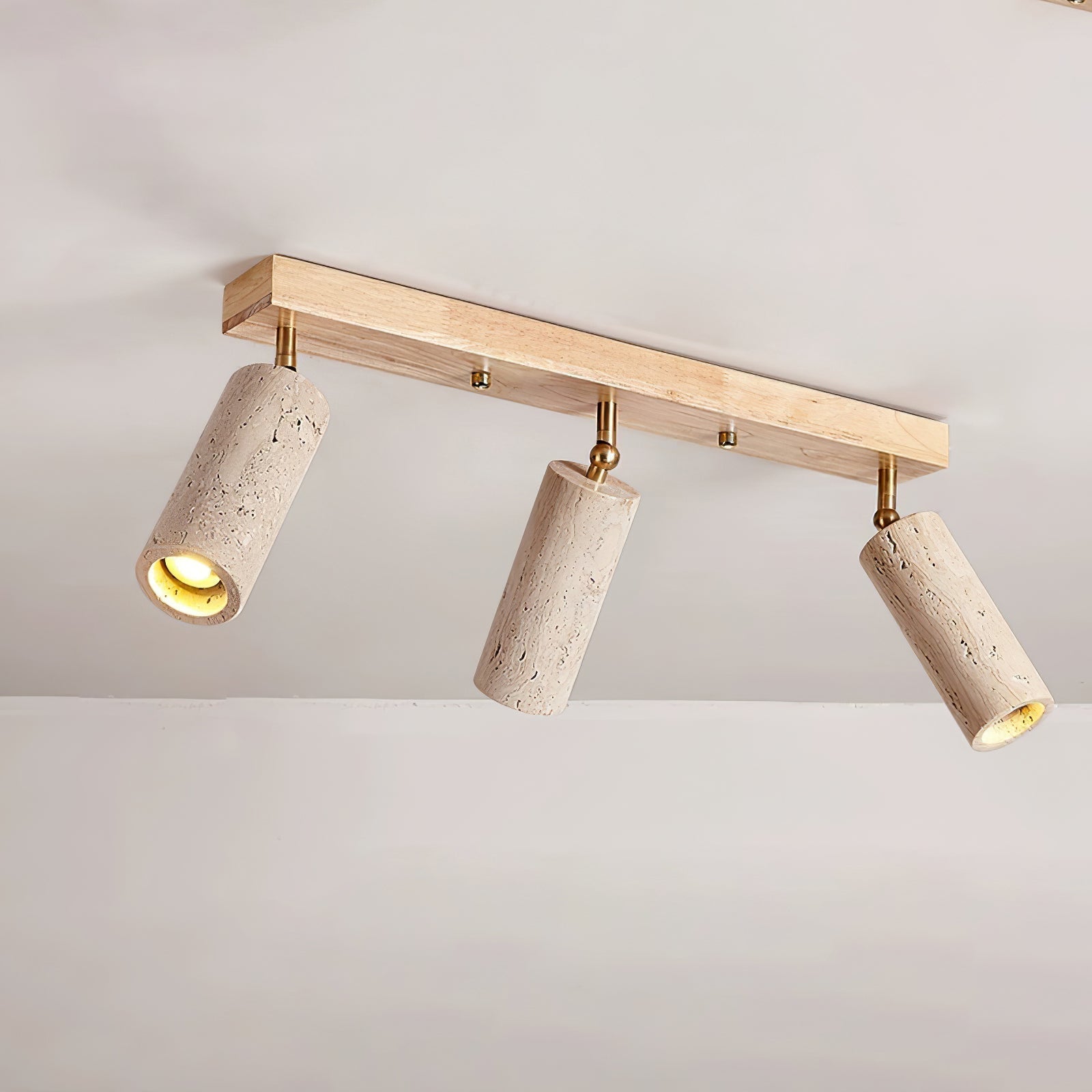 Eurliryra Multi-Cylinder Travertine Track Light - Letslighting