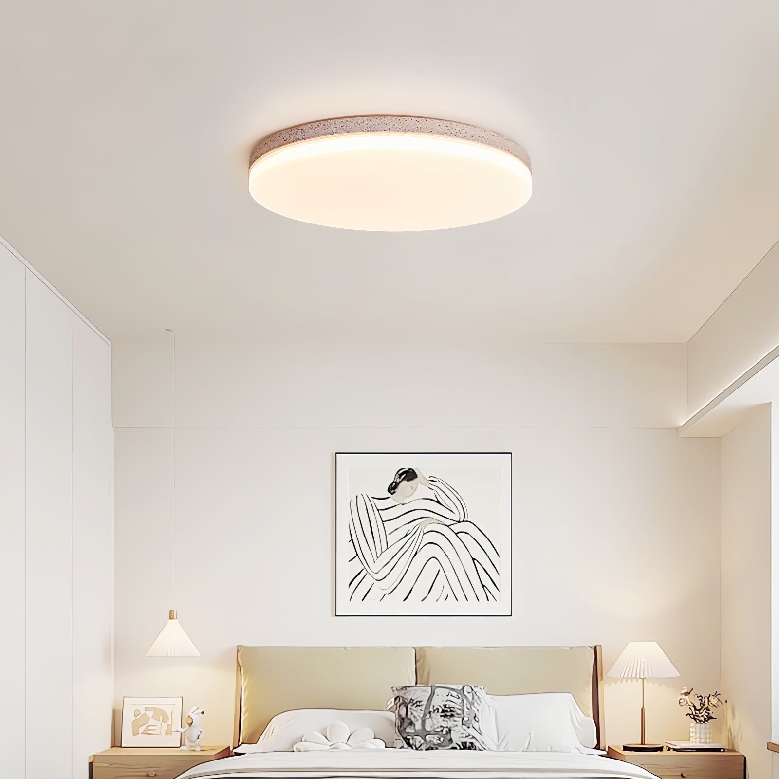 Orla Travertine Ceiling Light - Letslighting