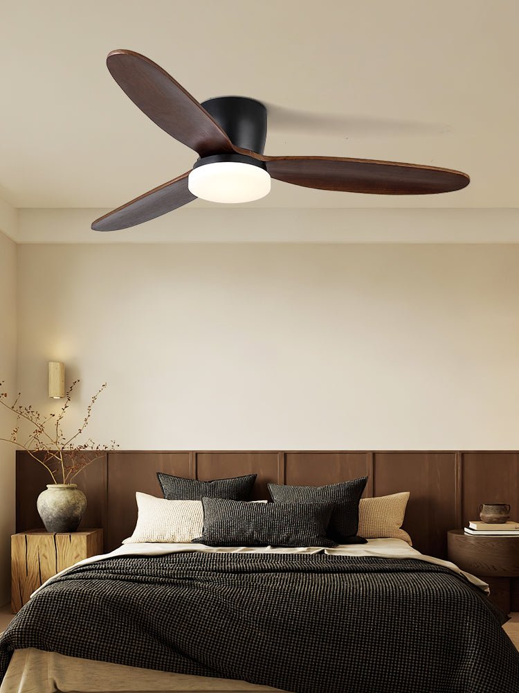 Ventilador de Techo con Luz Athyrs ilustrando el control de 6 velocidades