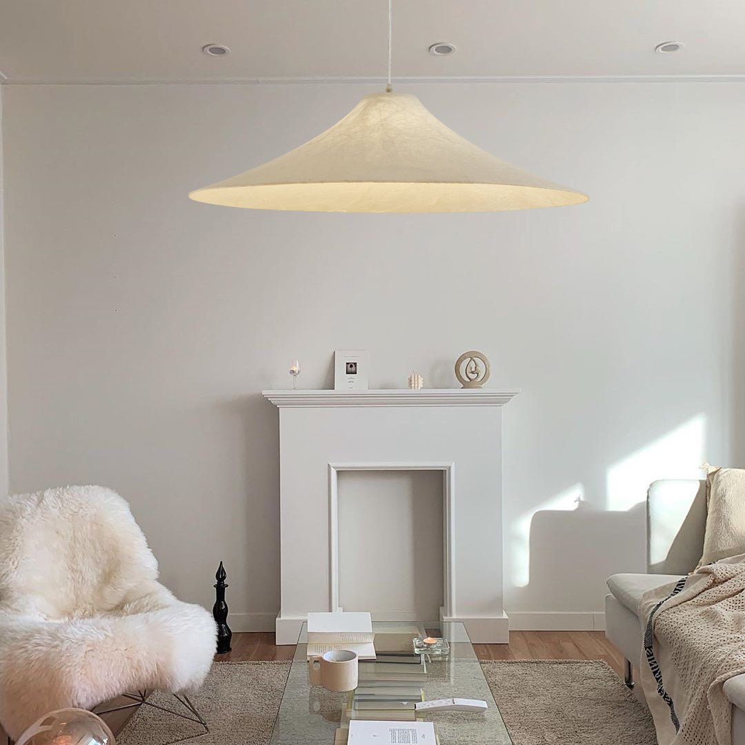 Abbotswell Modern Minimalist Natural Flat Metal Pendant Lamp - Letslighting
