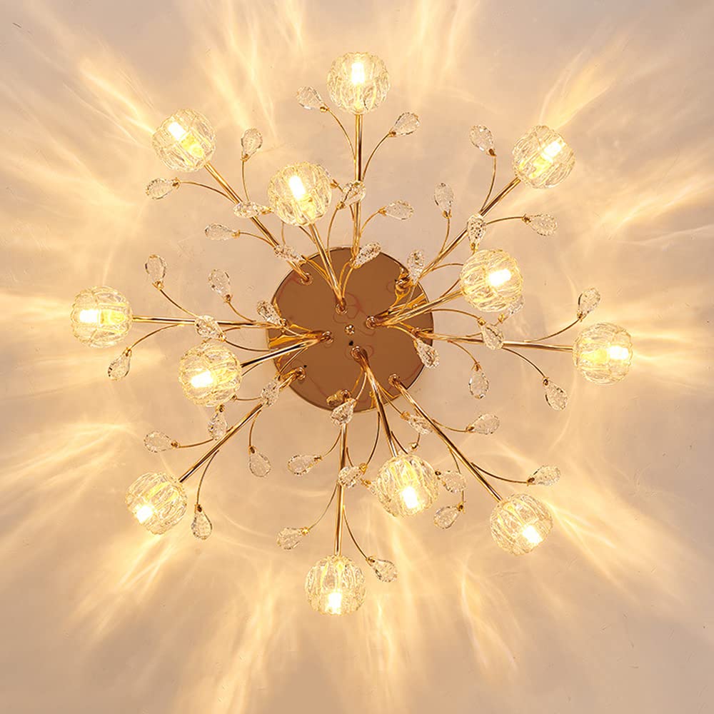 Valentina Flor Nórdica LED Lámpara de Techo Vidrio Salón