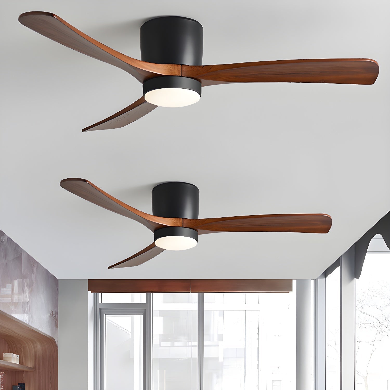 Nielsen Ventilador de Techo Nórdico de Madera con Luz de Pulgadas