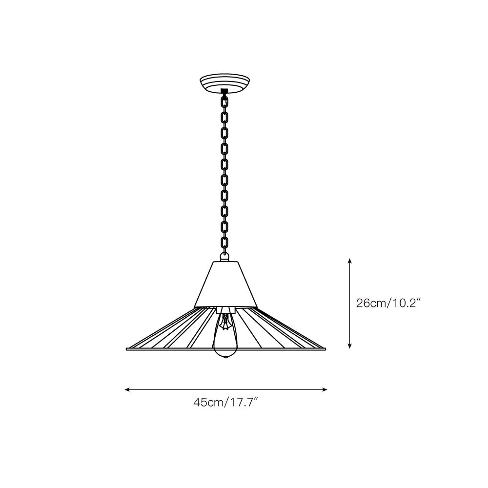 Ulthee Modern Minimalist Wooden Metal Pendant Lamp - Lamp Copper