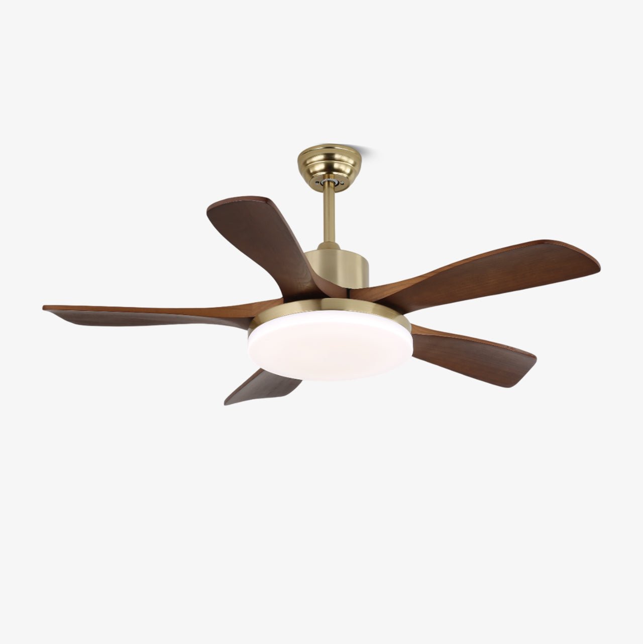 Ventilador de Techo Aurelia de Madera con Luz y aspas de madera