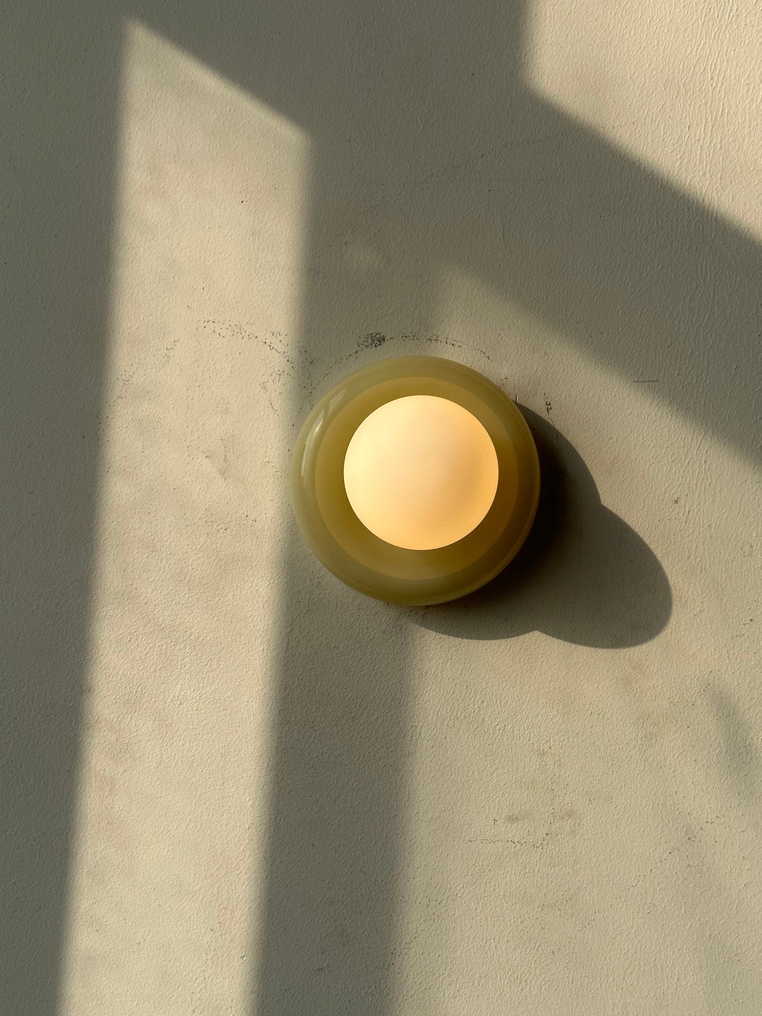 Cemaros Modern Minimalist Jade Glass Wall Lamp - Lamp Copper