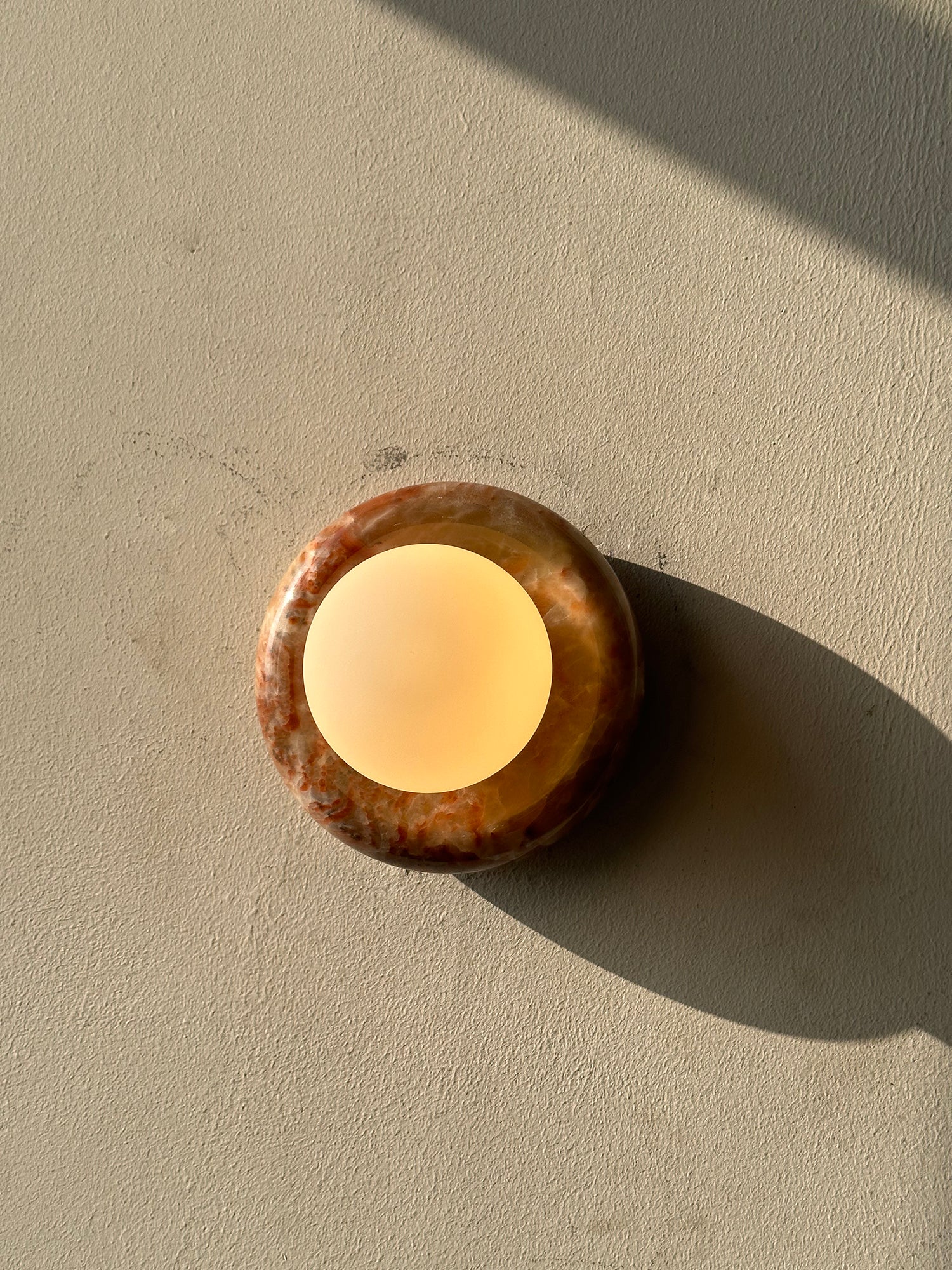 Cemaros Modern Minimalist Jade Glass Wall Lamp - Lamp Copper