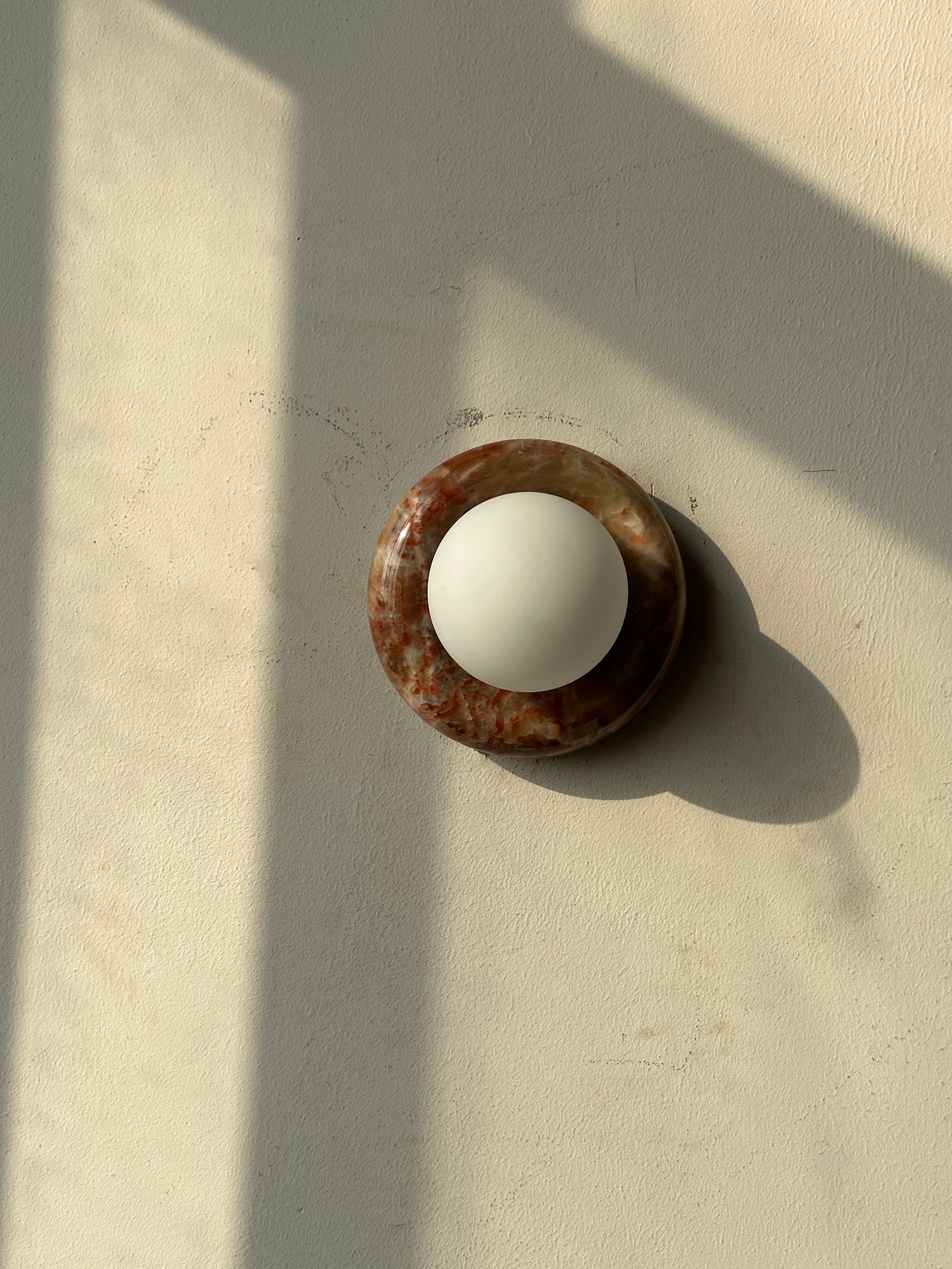 Cemaros Modern Minimalist Jade Glass Wall Lamp - Lamp Copper