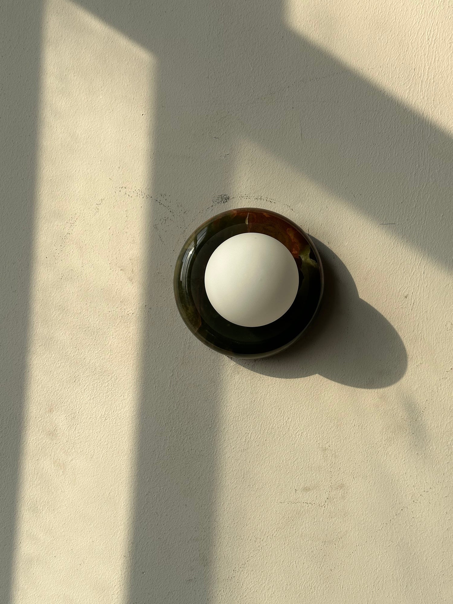 Cemaros Modern Minimalist Jade Glass Wall Lamp - Lamp Copper