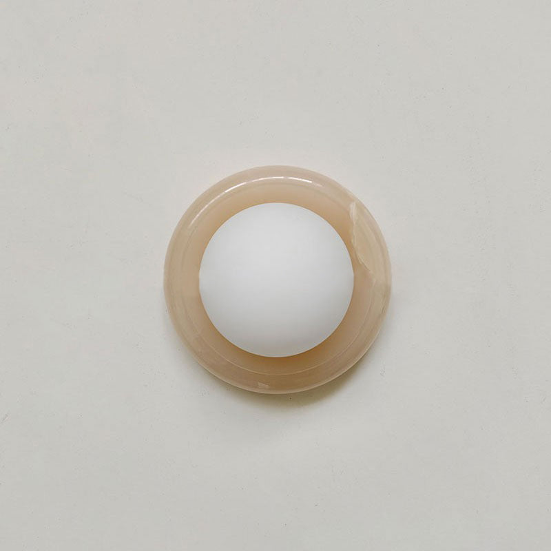 Cemaros Modern Minimalist Jade Glass Wall Lamp - Lamp Copper