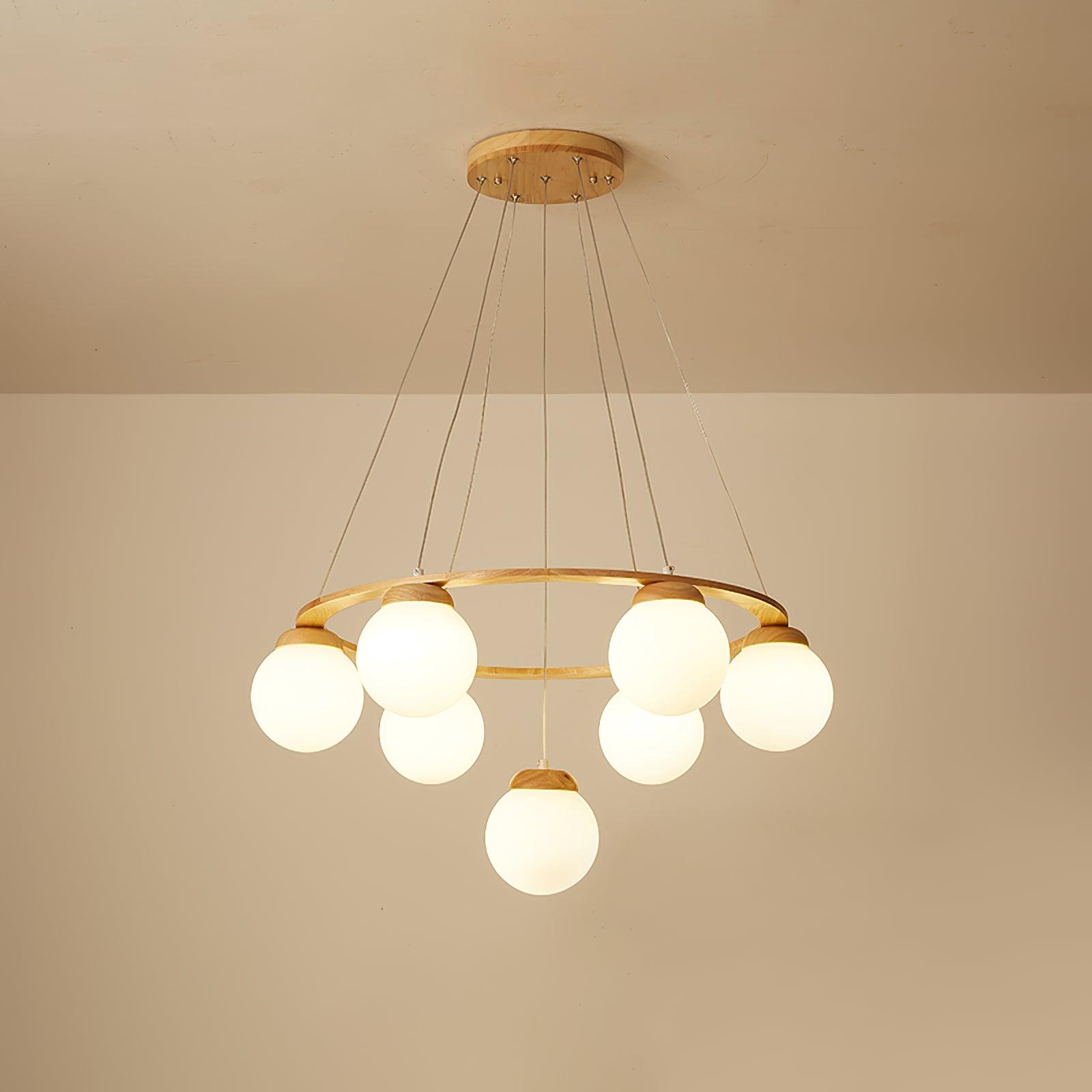 Miira Wood Chandelier - Letslighting