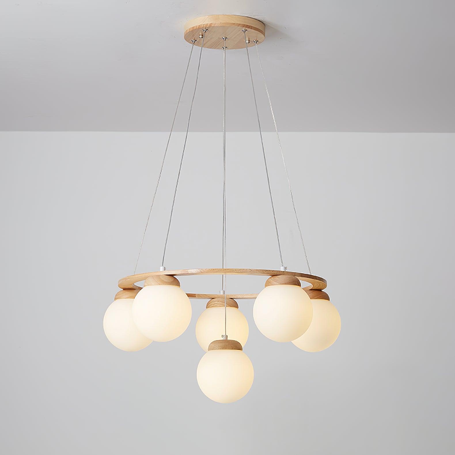 Miira Wood Chandelier - Letslighting