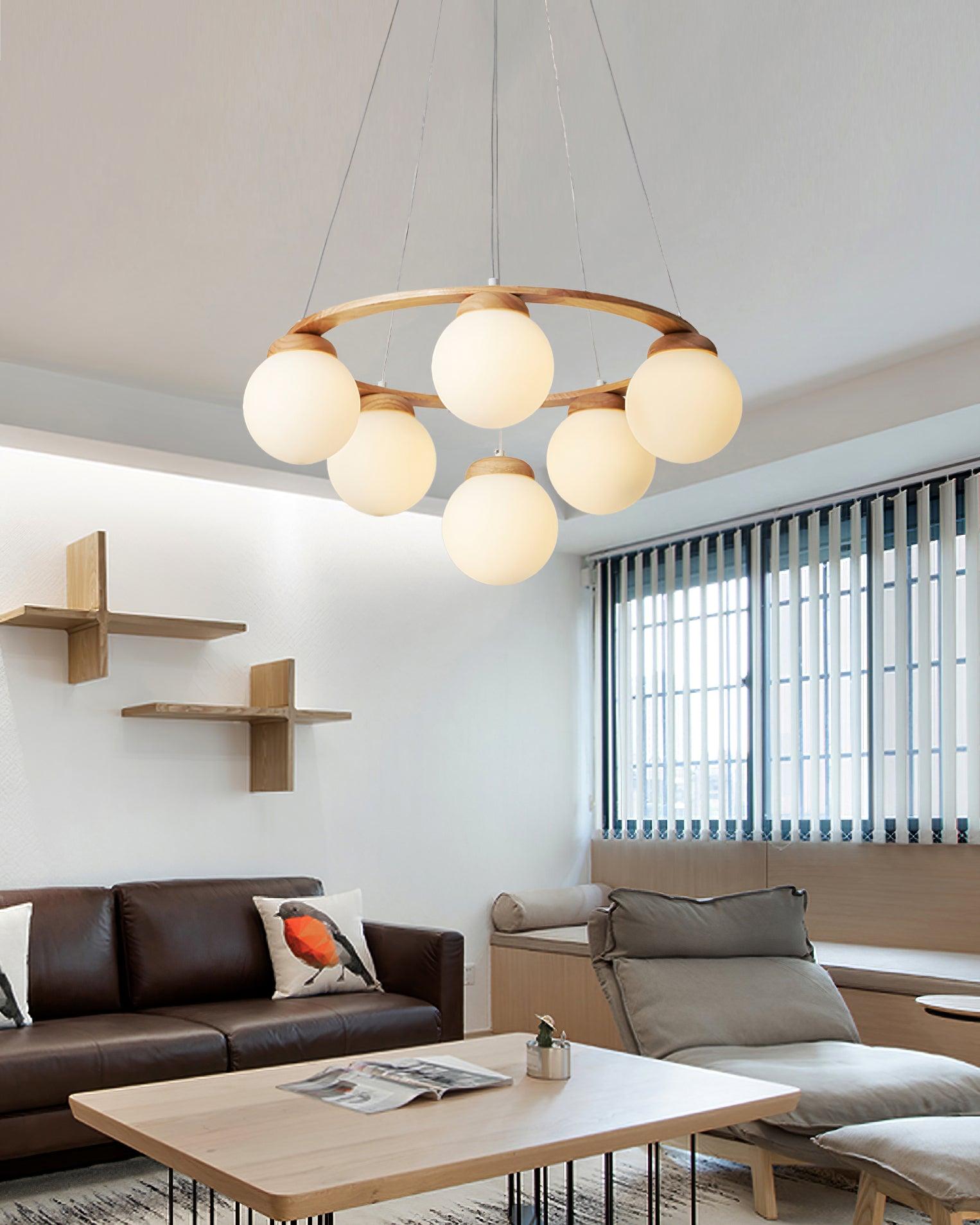Miira Wood Chandelier - Letslighting