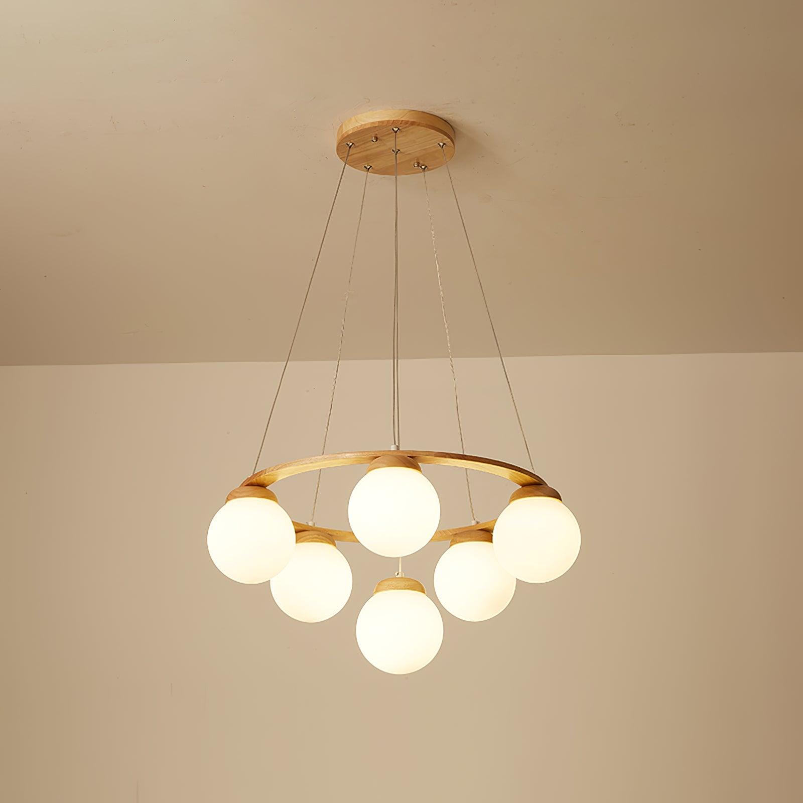 Miira Wood Chandelier - Letslighting