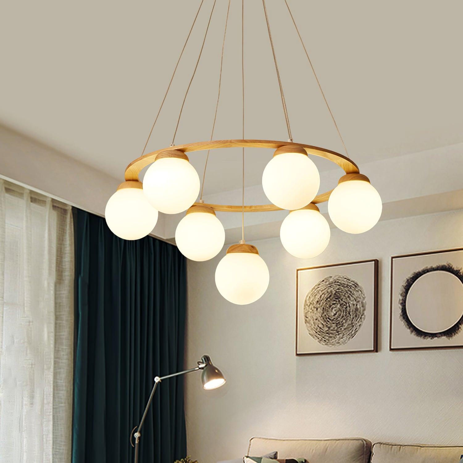 Miira Wood Chandelier - Letslighting