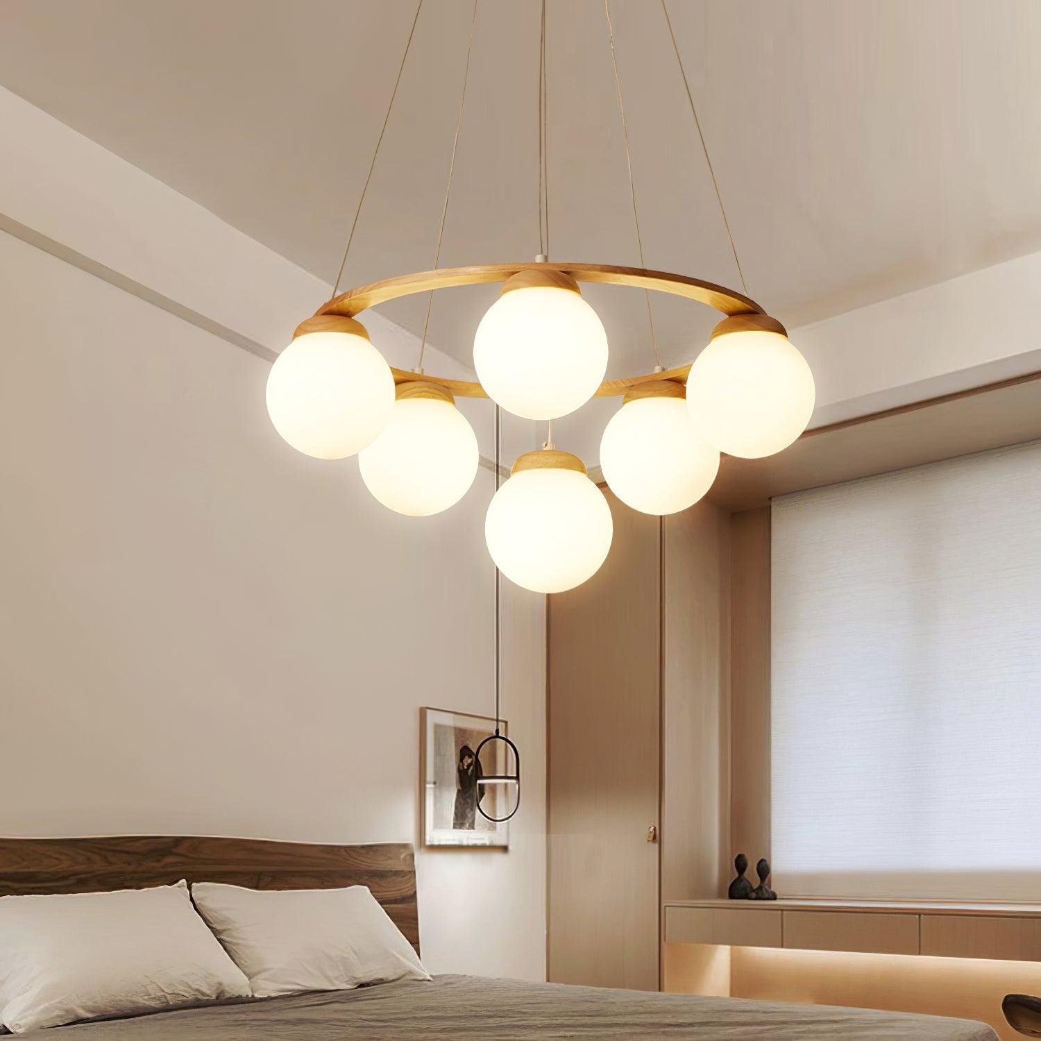 Miira Wood Chandelier - Letslighting