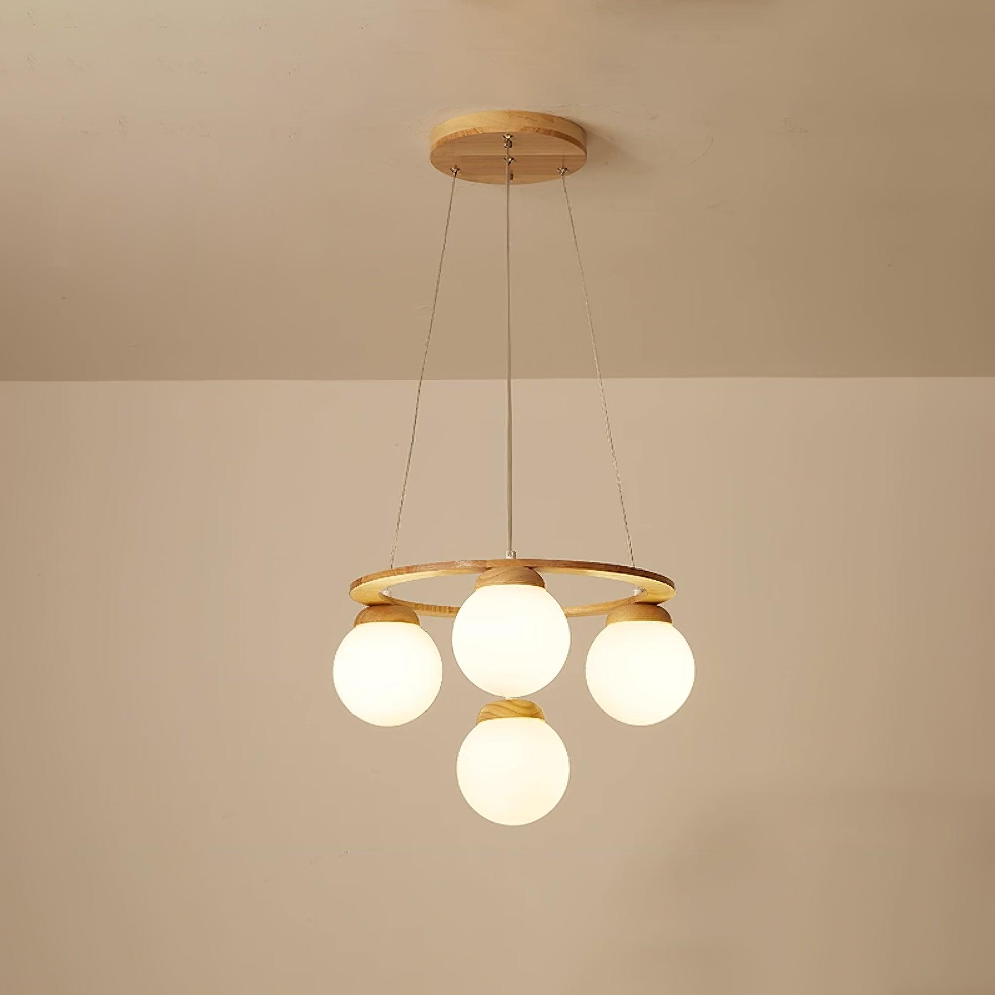 Miira Wood Chandelier - Letslighting