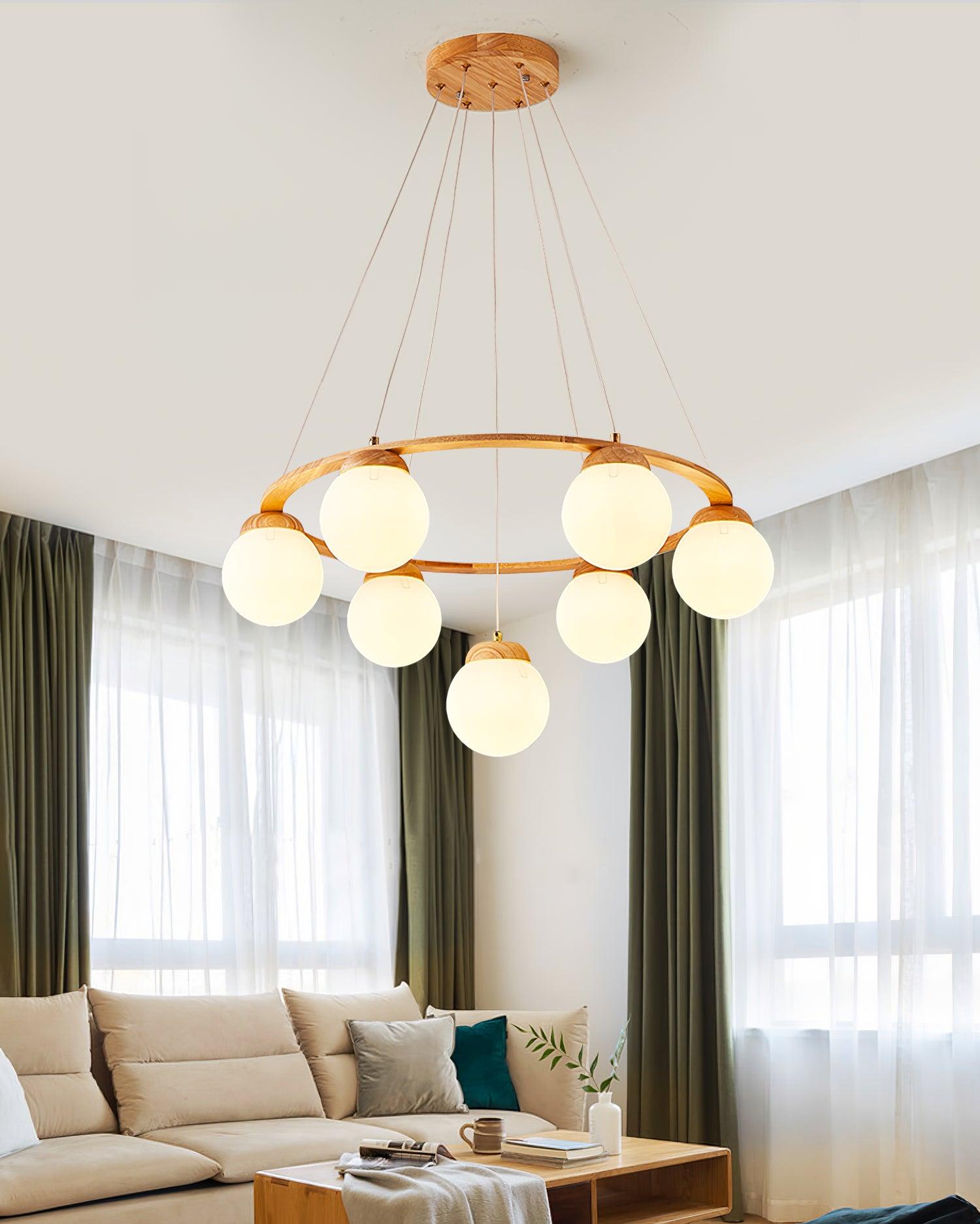 Miira Wood Chandelier - Letslighting